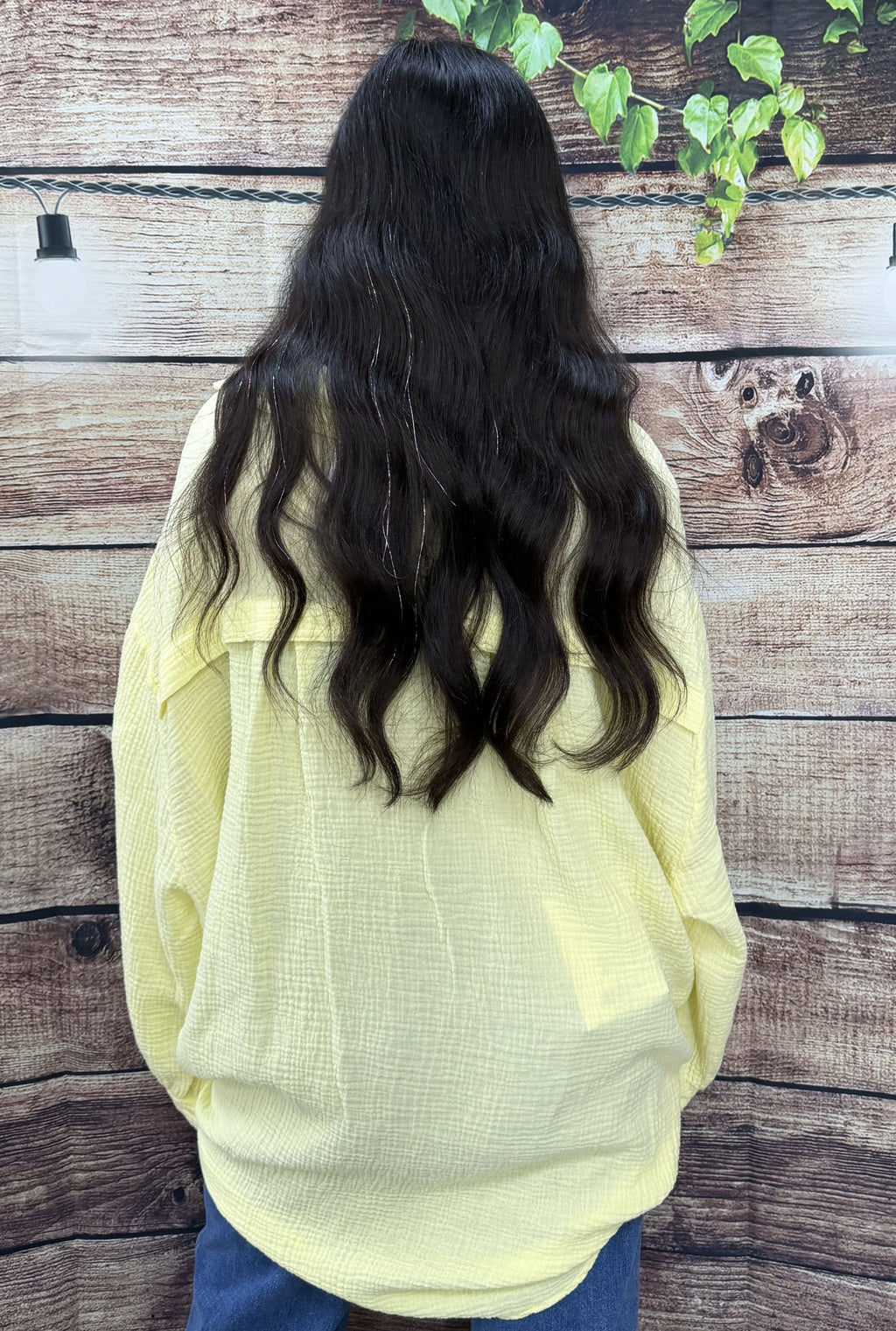 YELLOW BREEZY BUTTERFLY PALM TOP