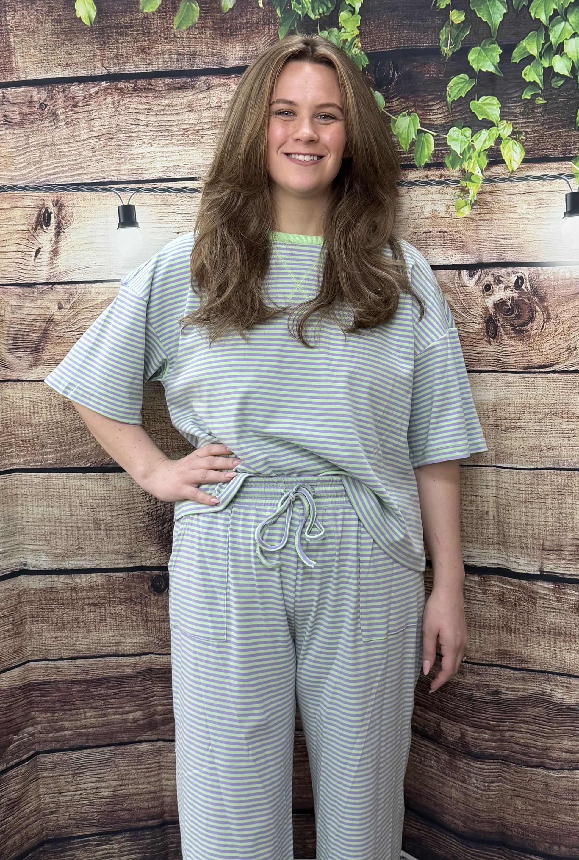 MINT STRIPE SET