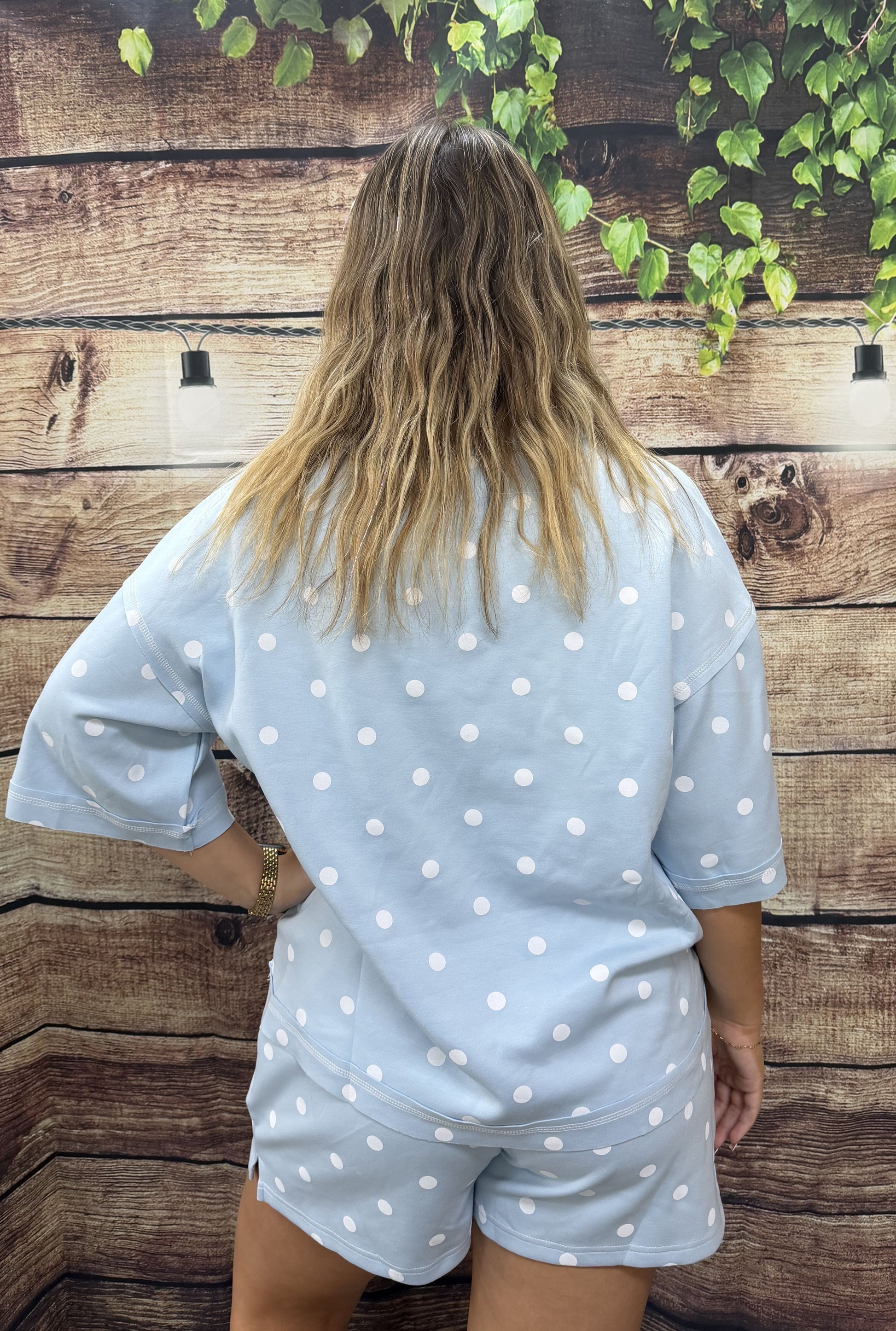 BLUE POLKA SCUBA SET