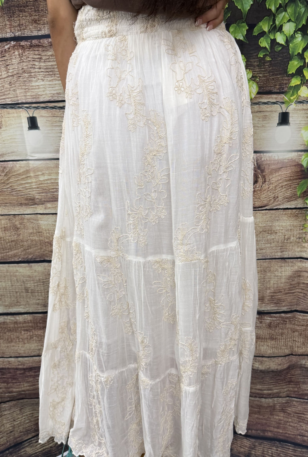 SPARKLE FLORAL SKIRT