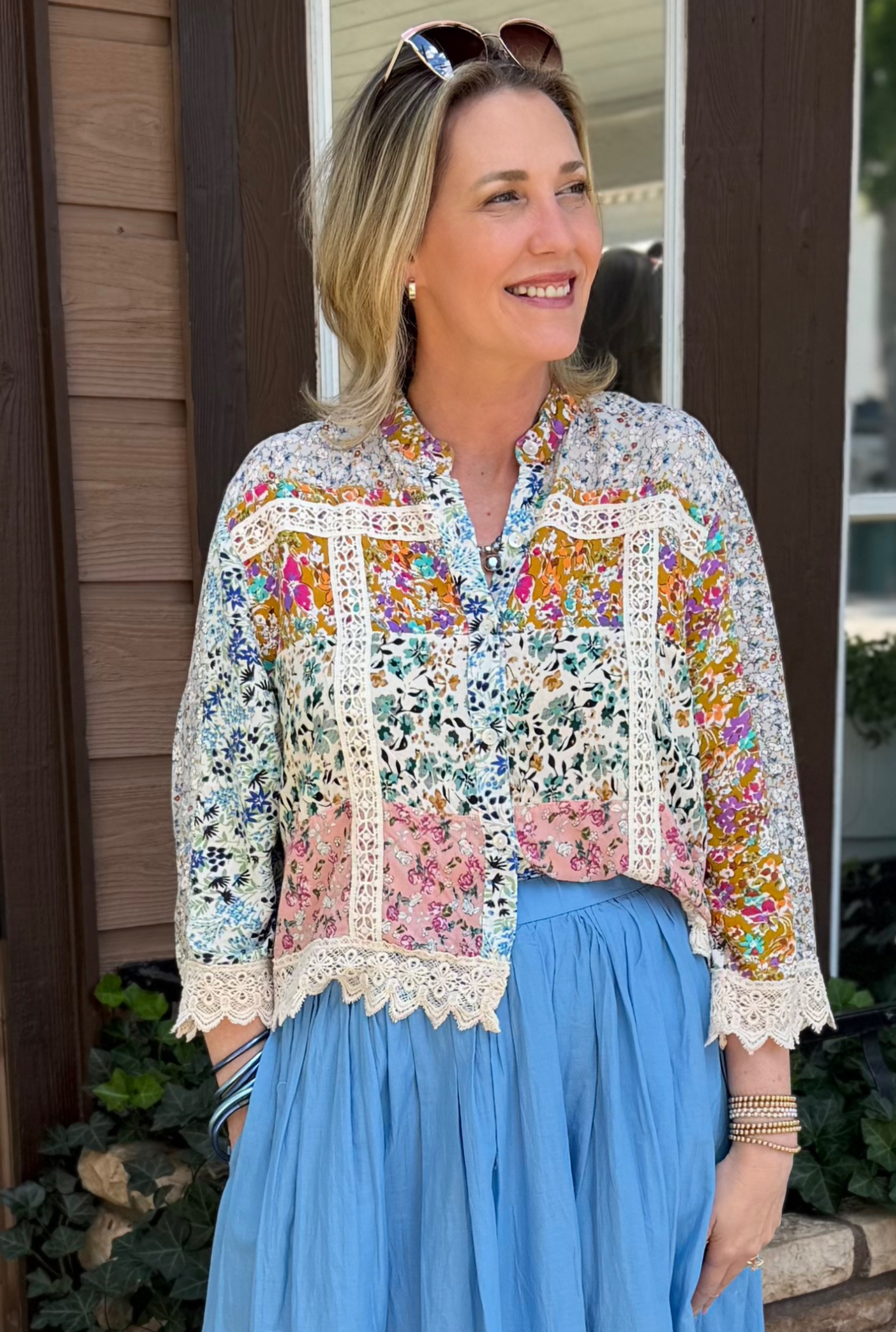 PATCHWORK BOHO TOP