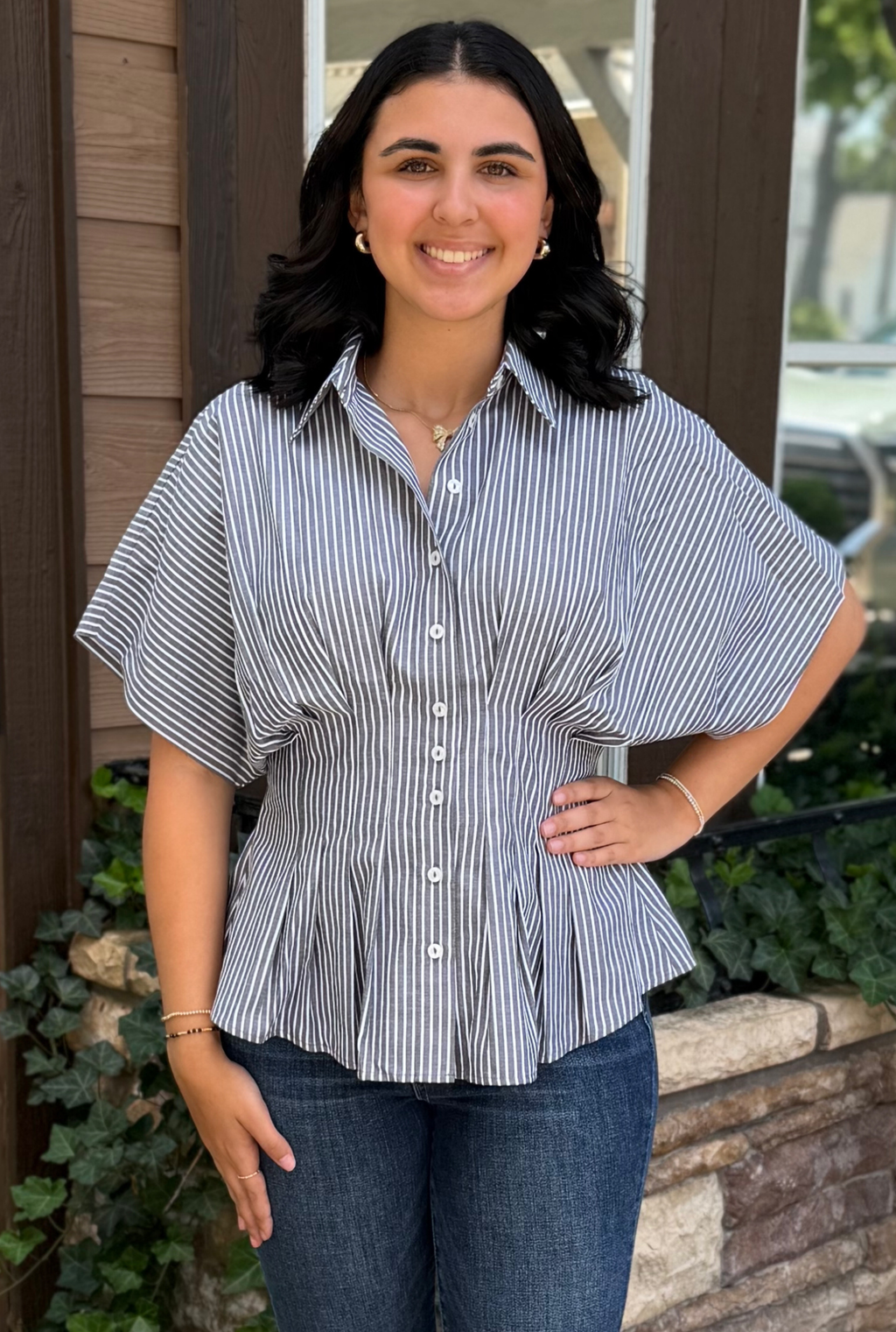 SNATCHED STRIPE TOP