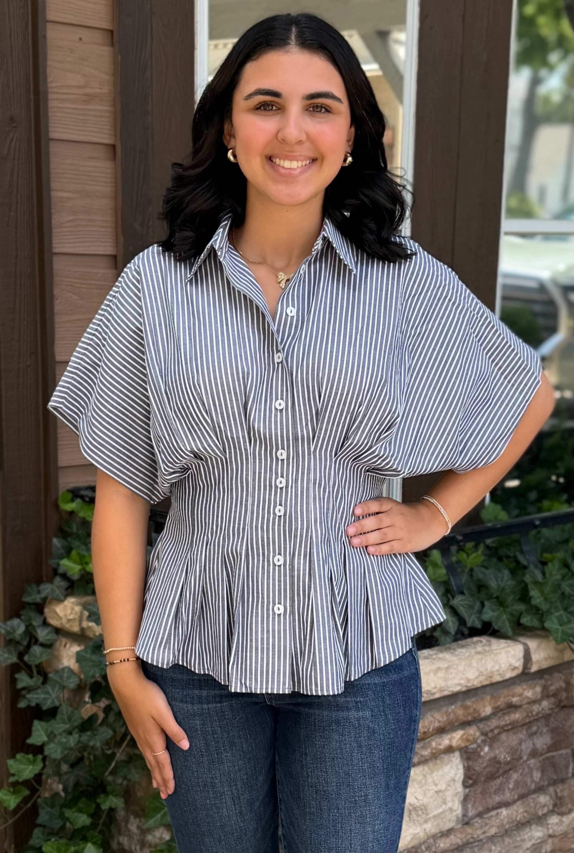 SNATCHED STRIPE TOP