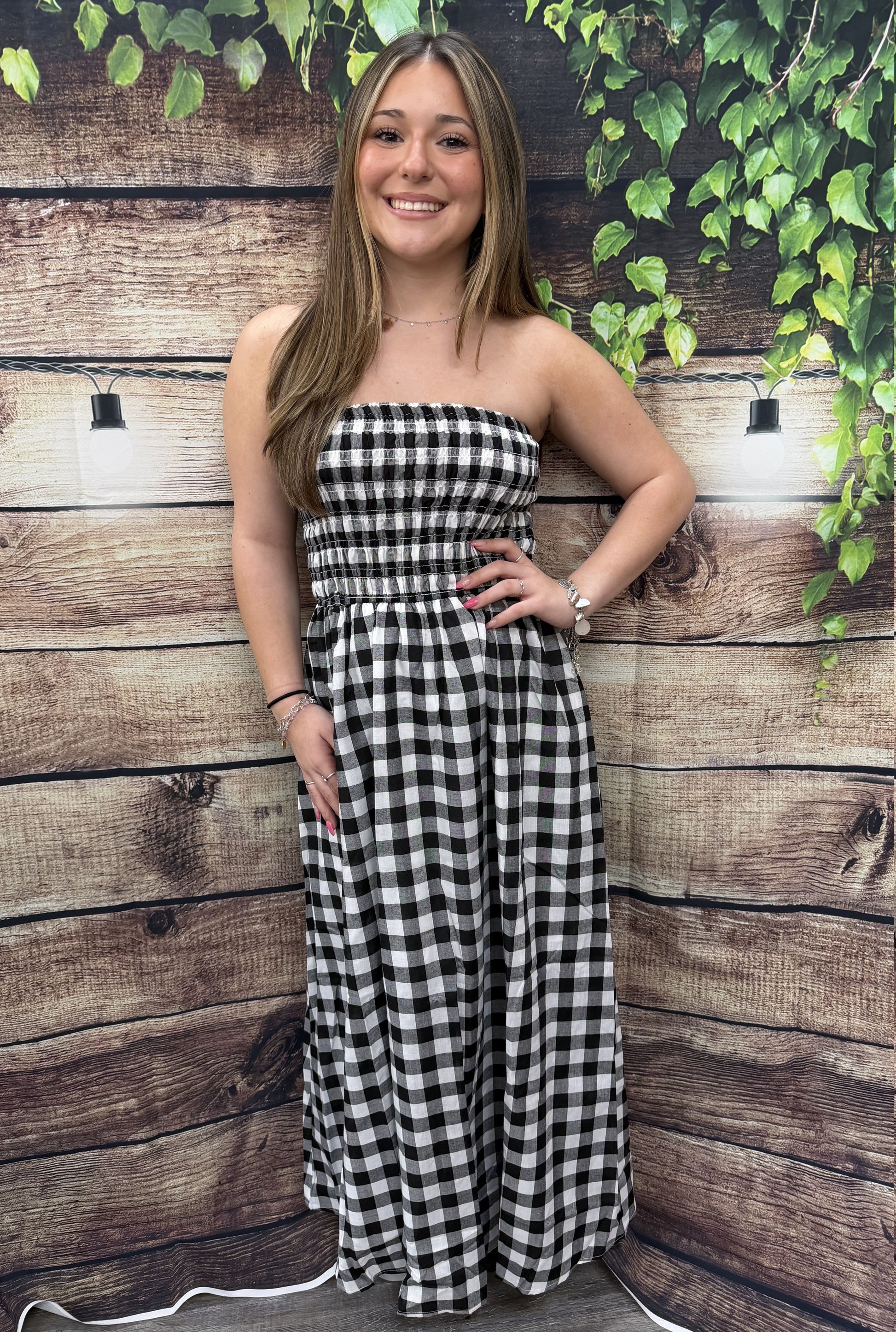 BLACK GINGHAM MINI DRESS Six Shooter Junction Boutique BLACK GINGHAM MINI DRESS Six Shooter Junction Boutique
