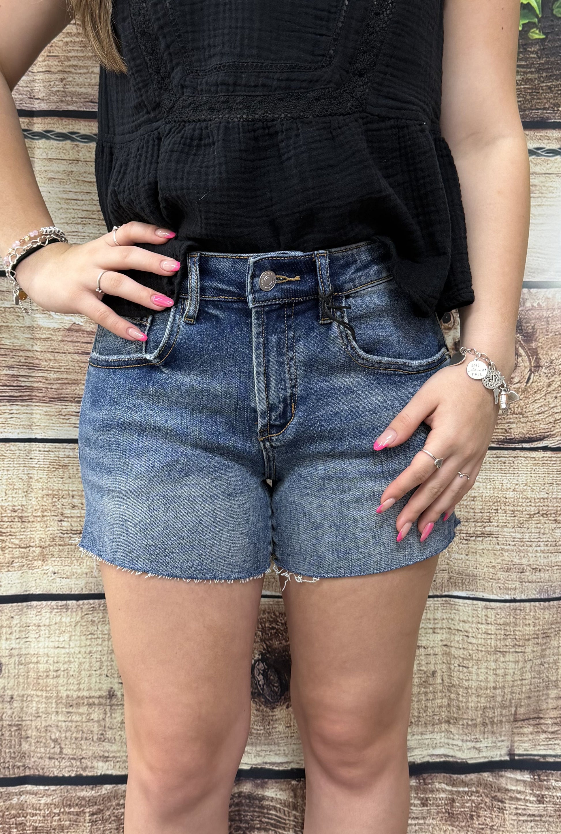 MISS ME DENIM SHORTS