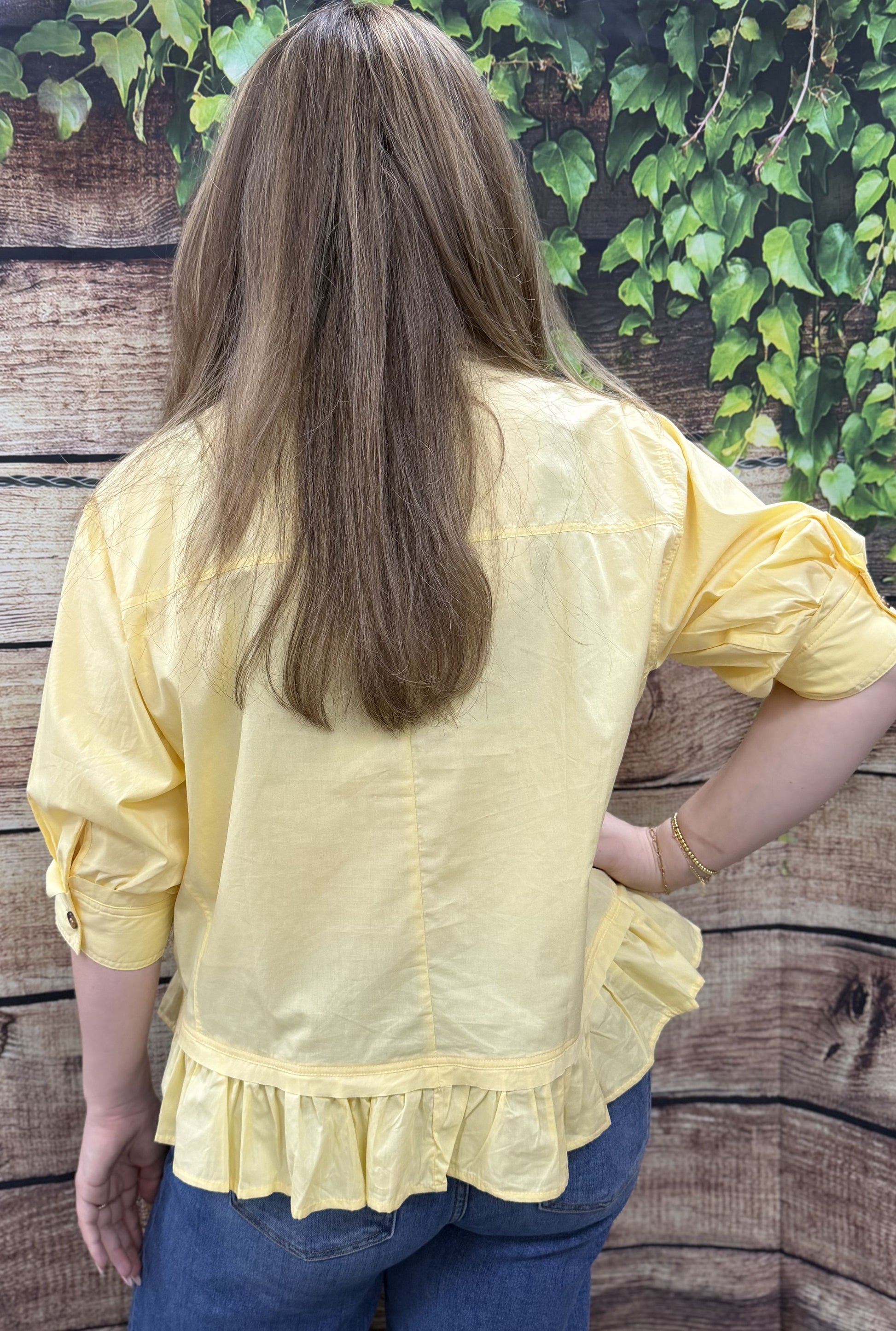 YELLOW BRITNEY TOP