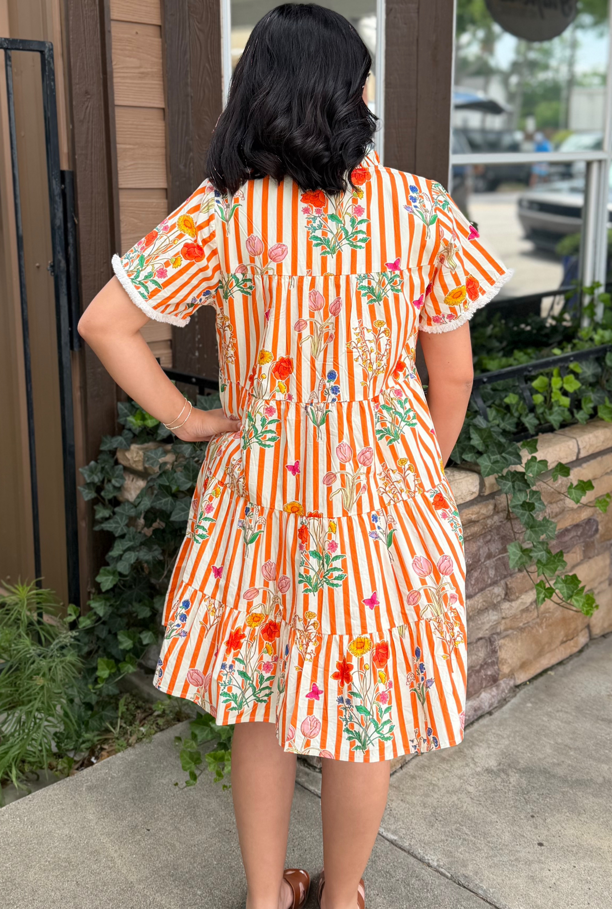 ORANGE FLOWER SHOP DRESS