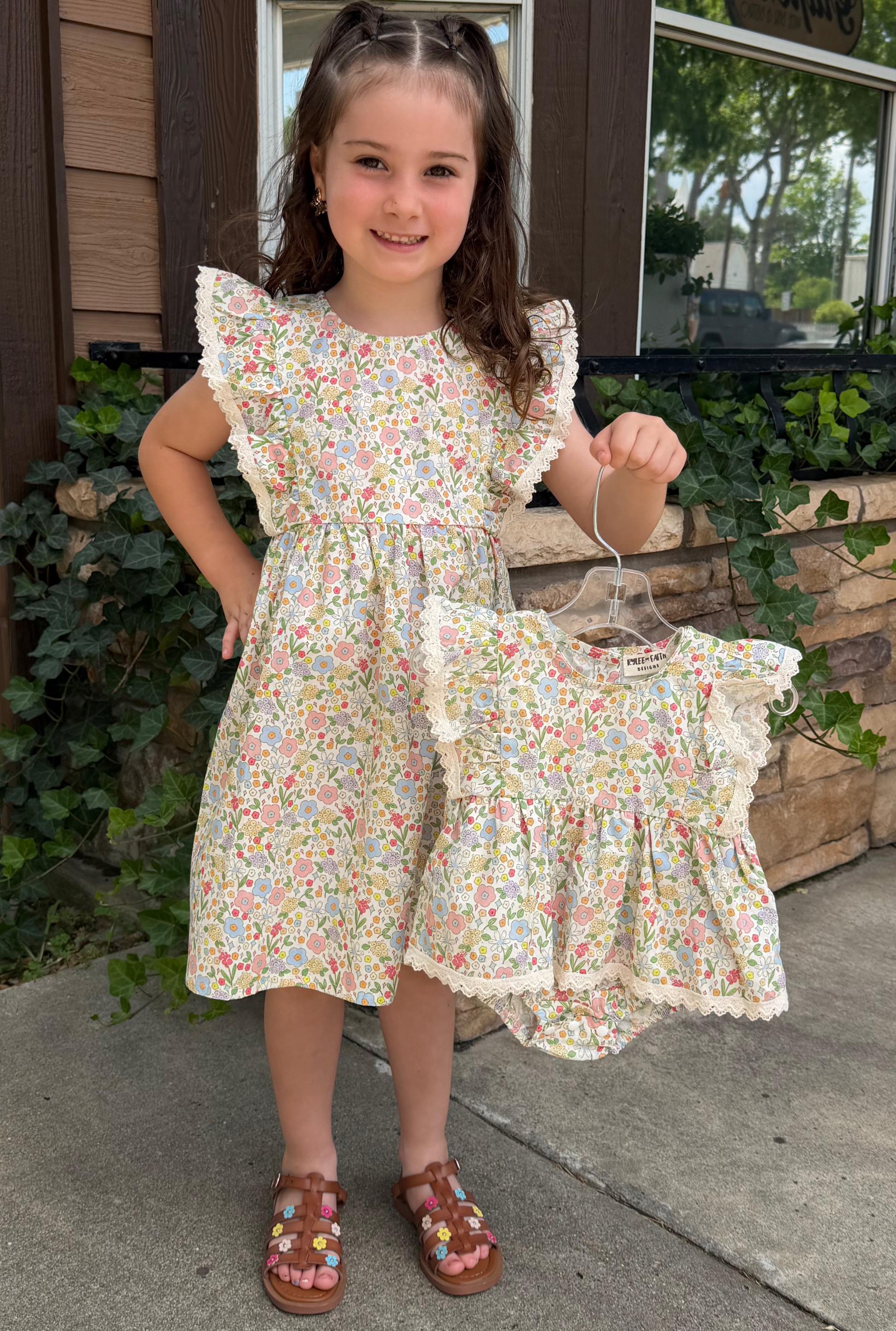 SUMMER FLORAL GIRLS DRESS