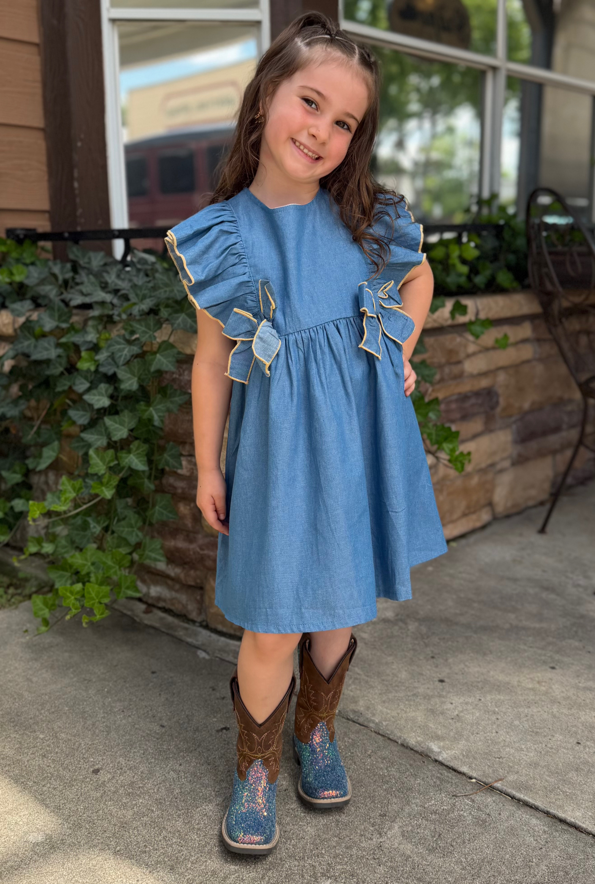 SUMMER DENIM GIRLS DRESS