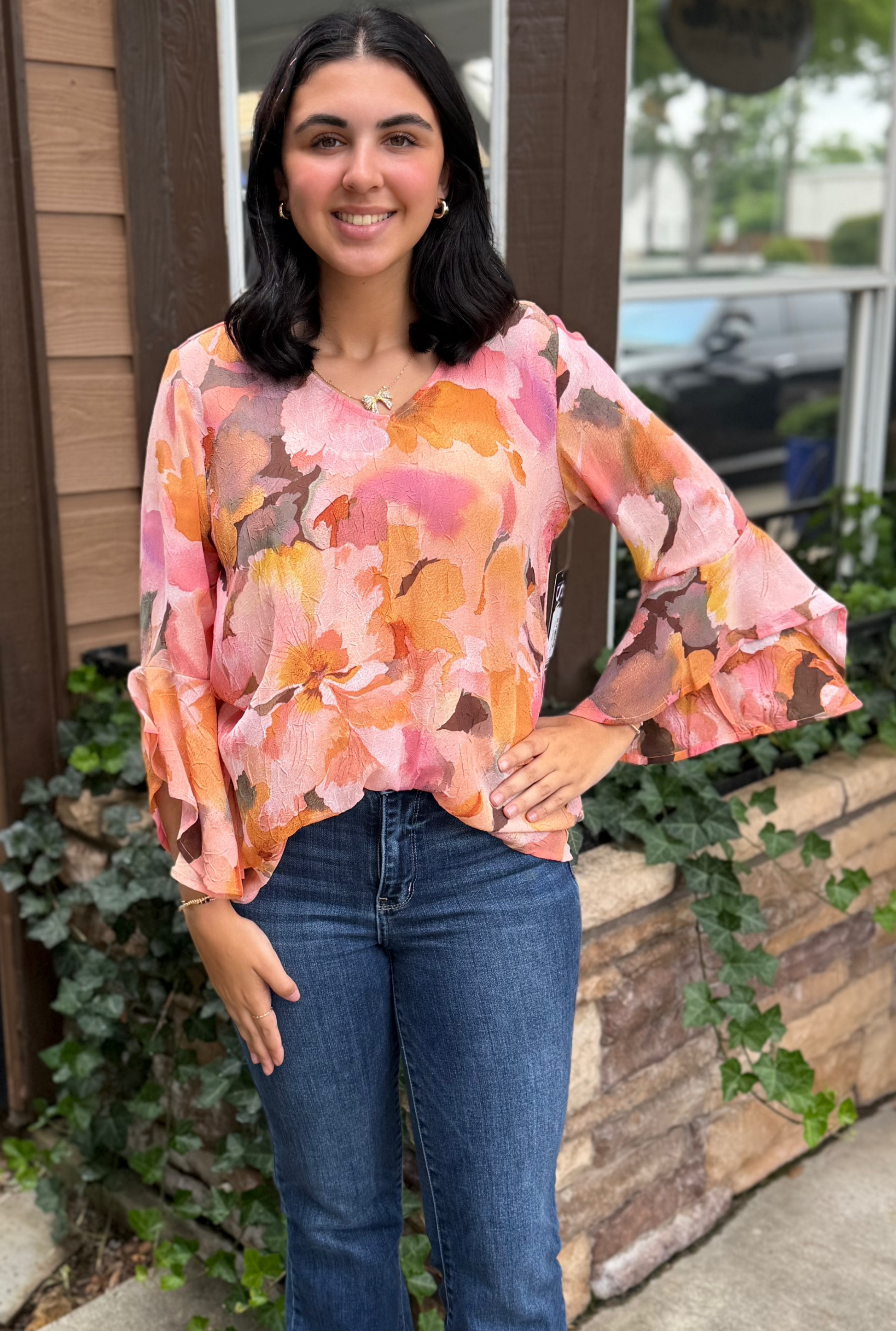 FLORAL SWING TOP