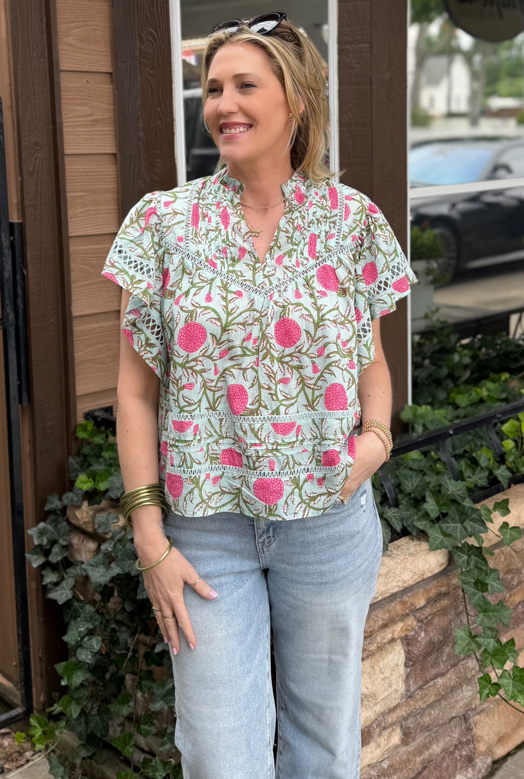 FRESH FLORALS TOP