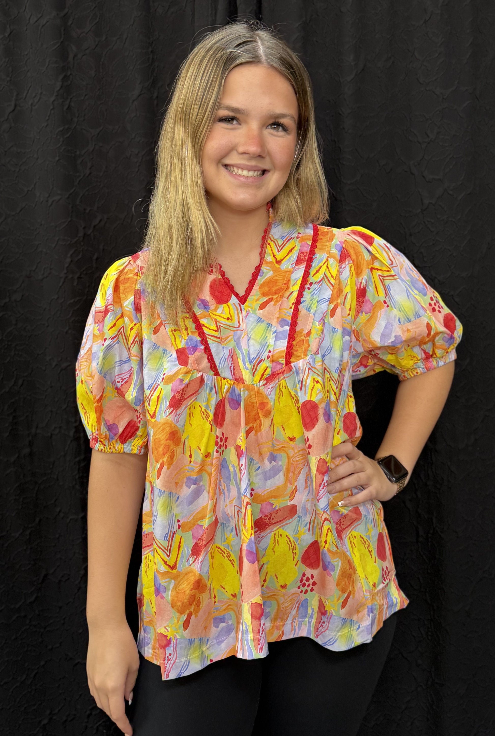 YELLOW DAHLIA TOP