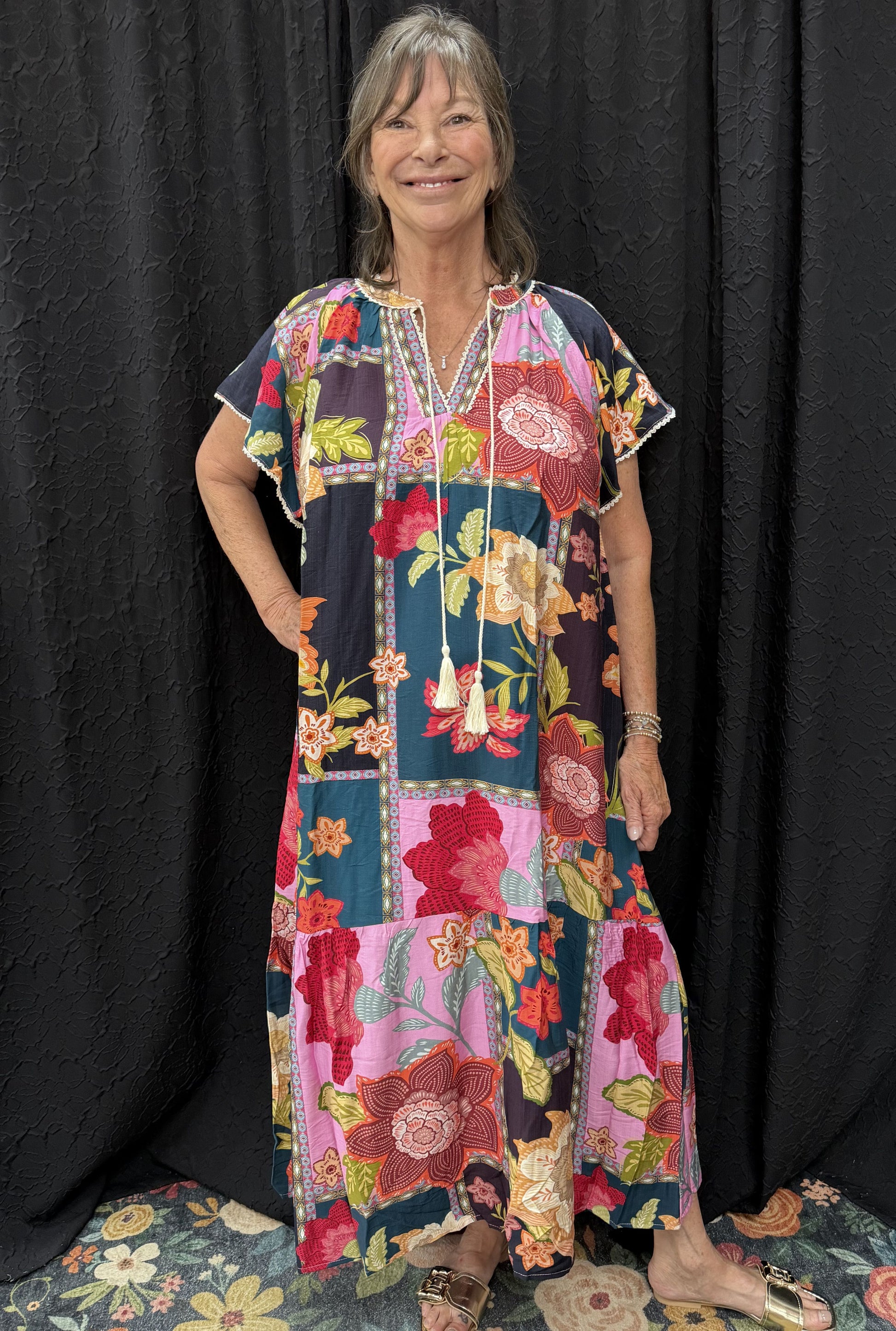 PINK PATCHWORK DRESS – Six Shooter Junction Boutique