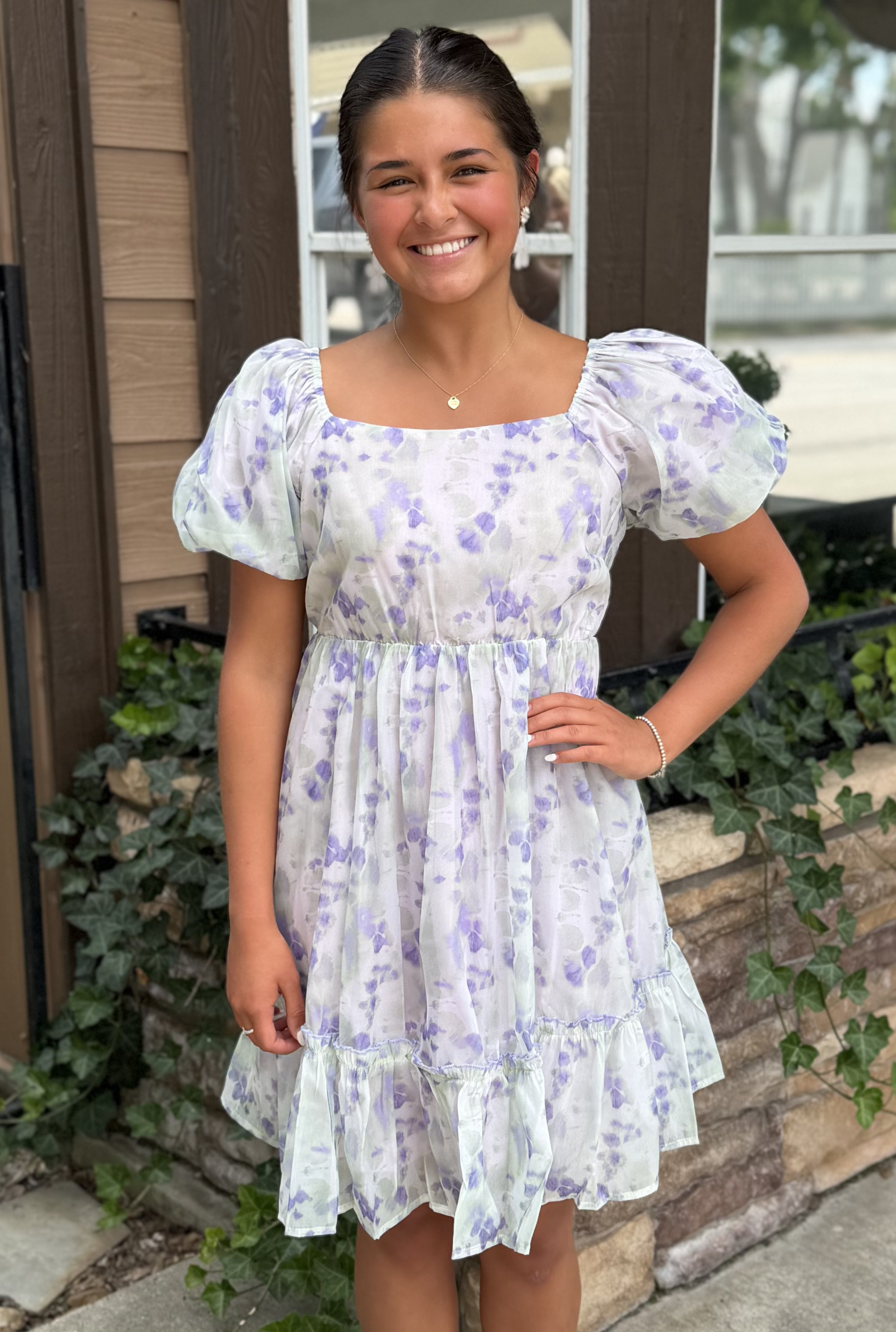 LILAC PRIMROSE DRESS