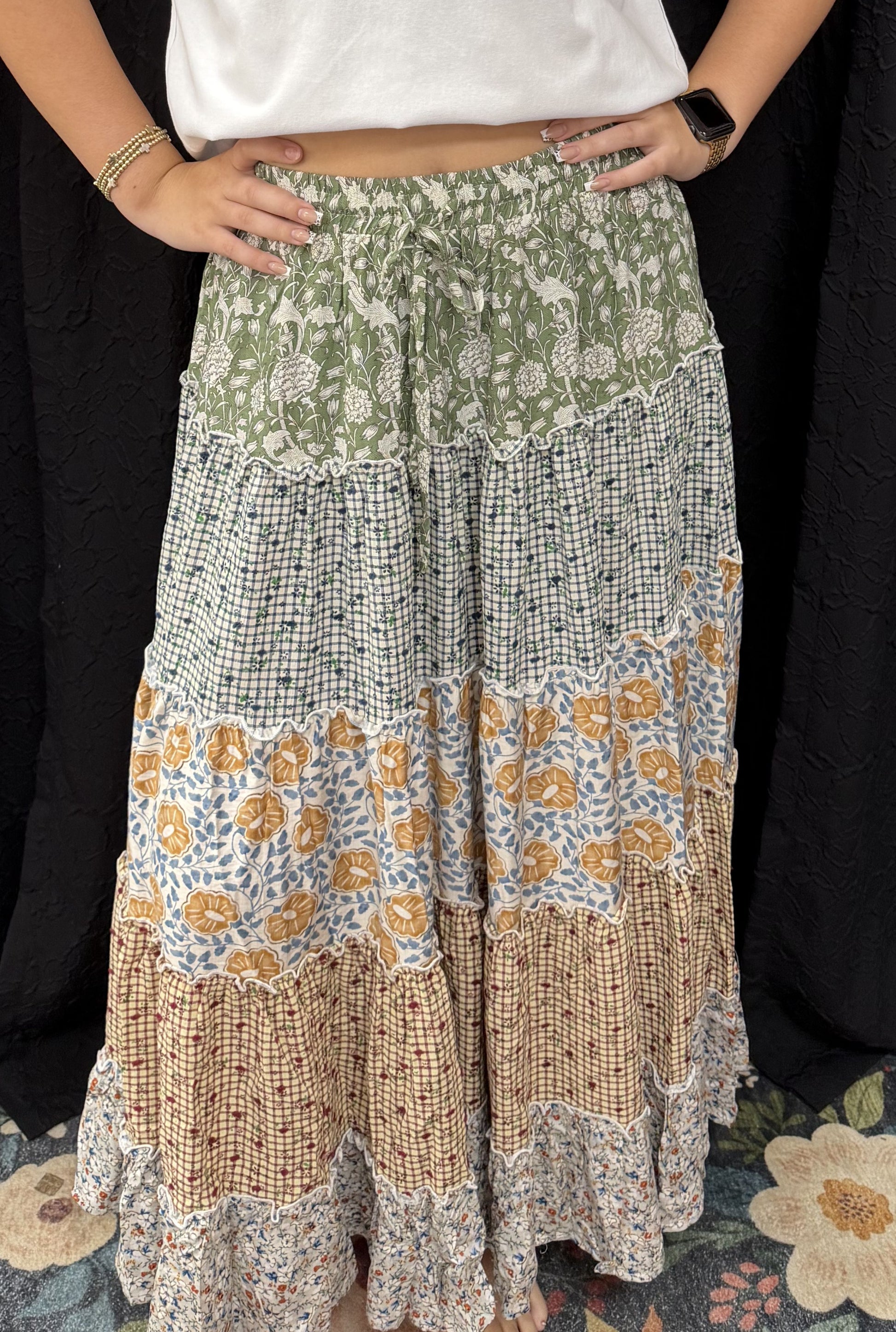 SAGE COTTAGE SKIRT