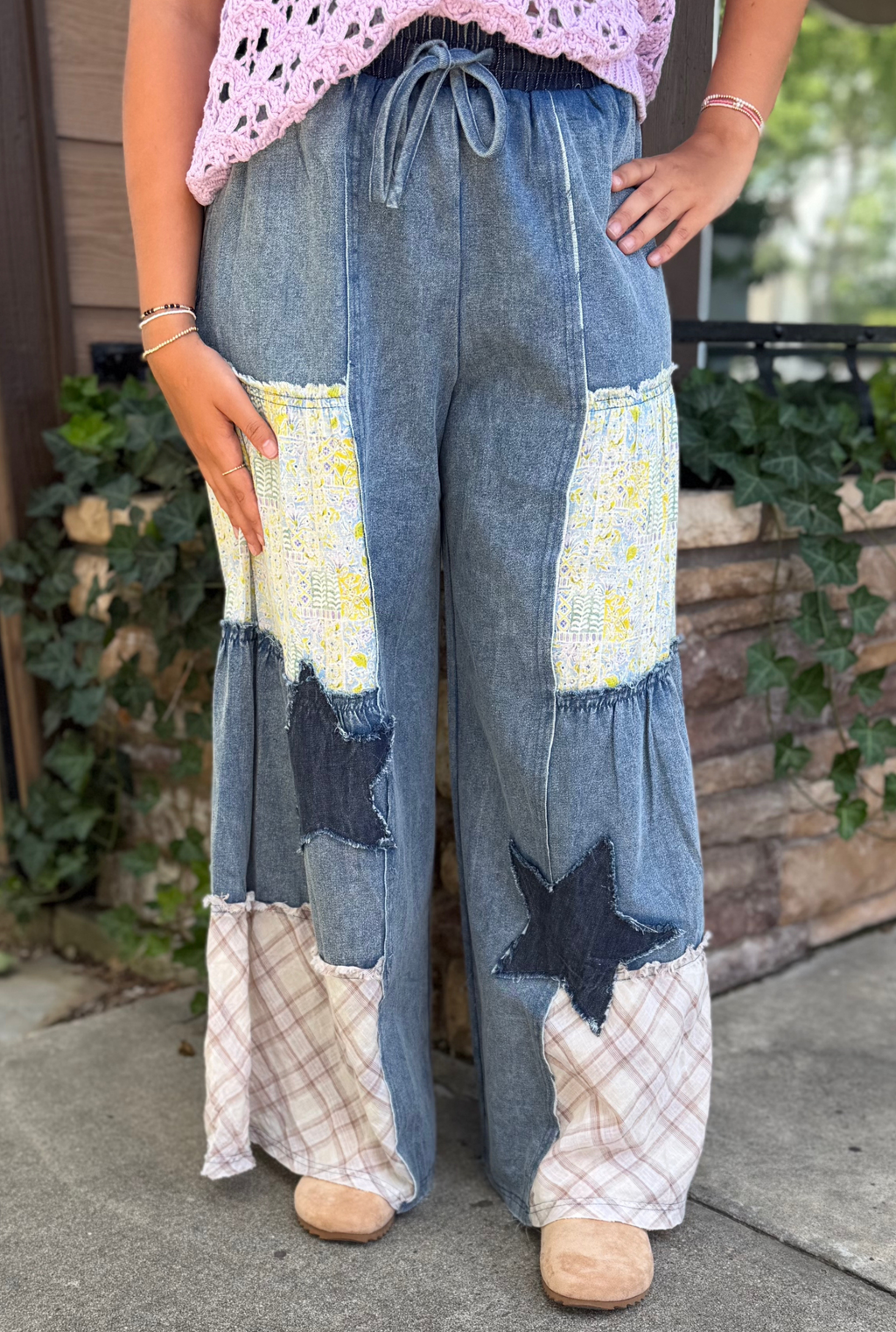 PATCHWORK PENNY PANTS