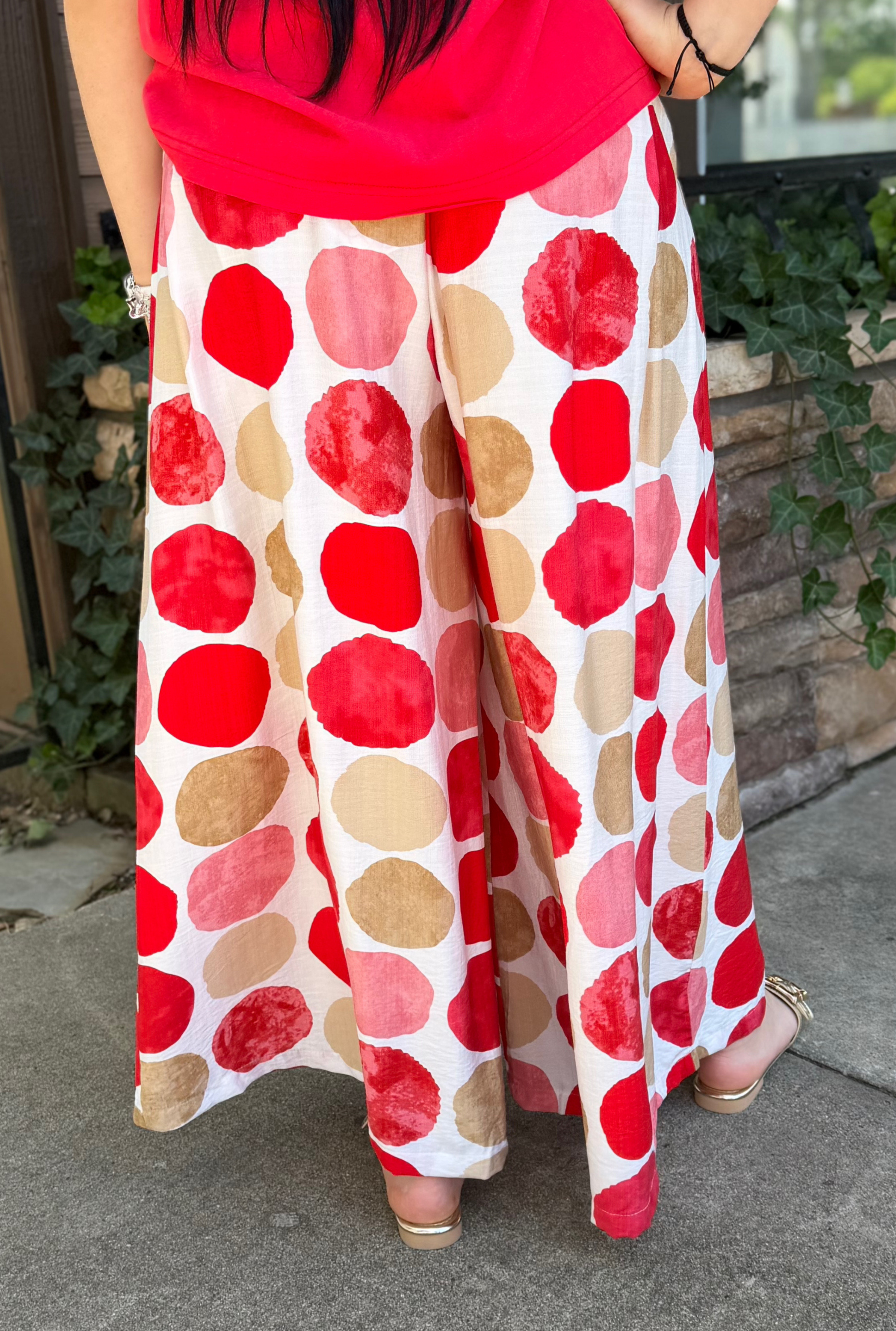 SUNSET POLKA DOT PANTS