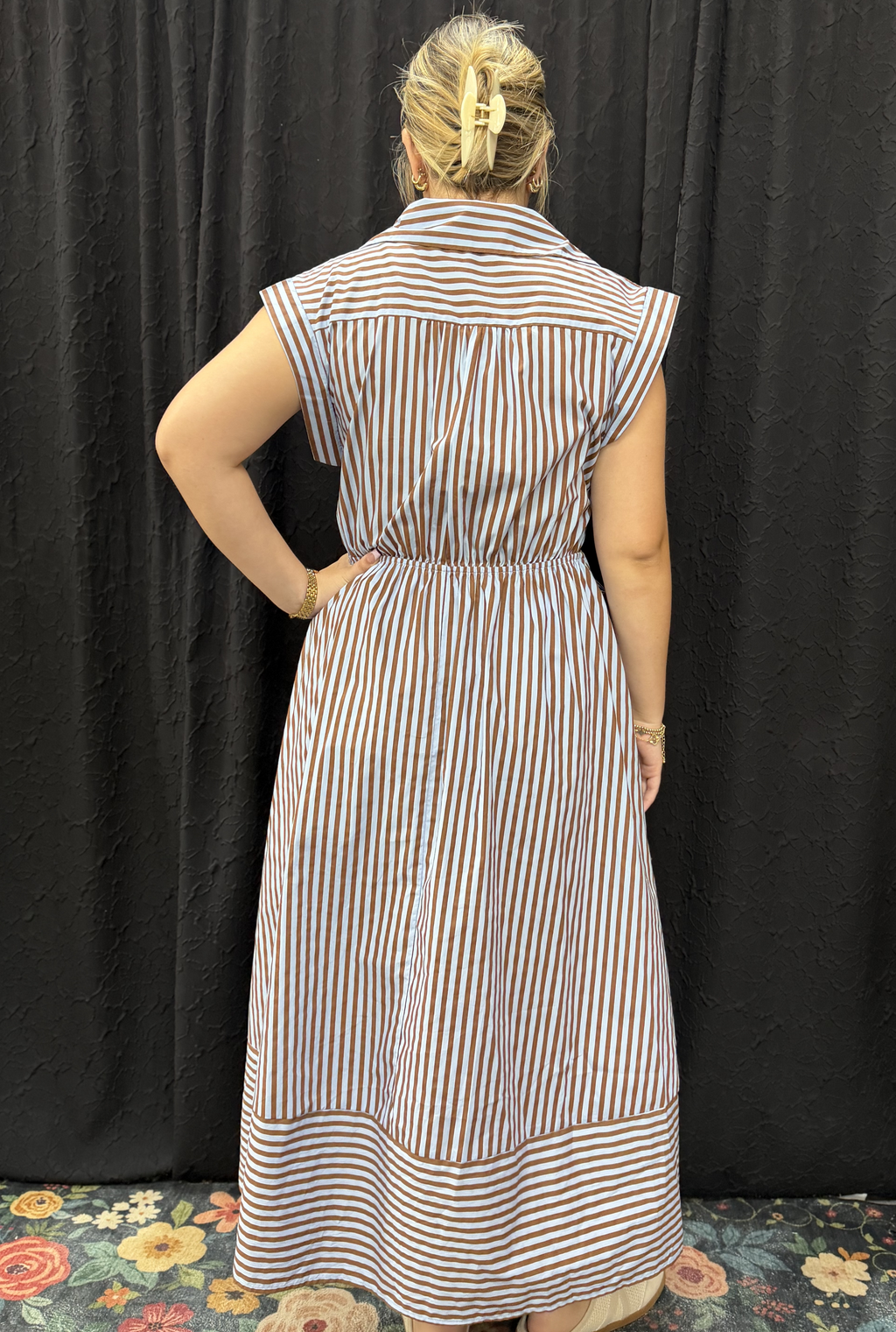 BROWN BRIANNA DRESS