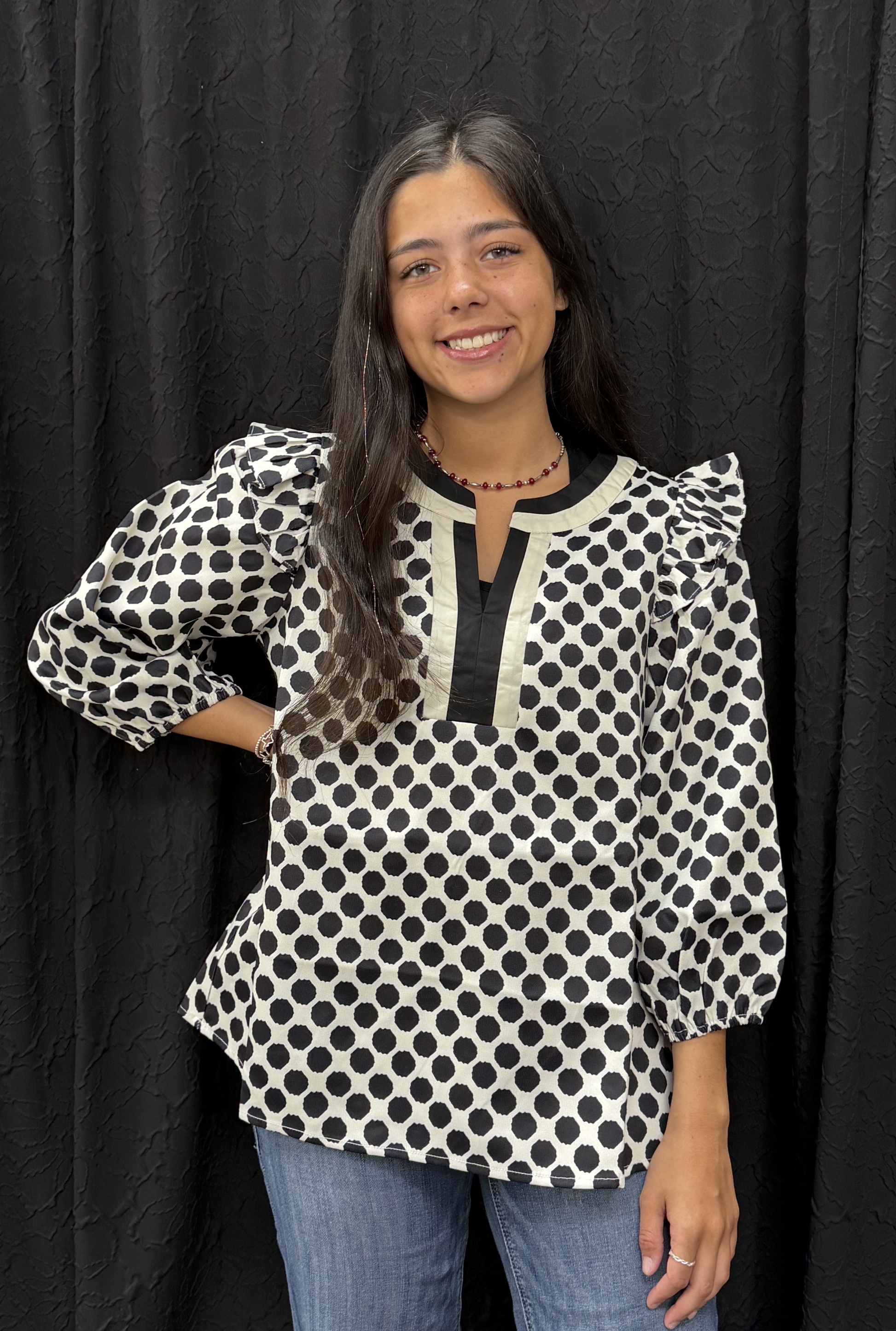 POLKA DOT POLLY TOP