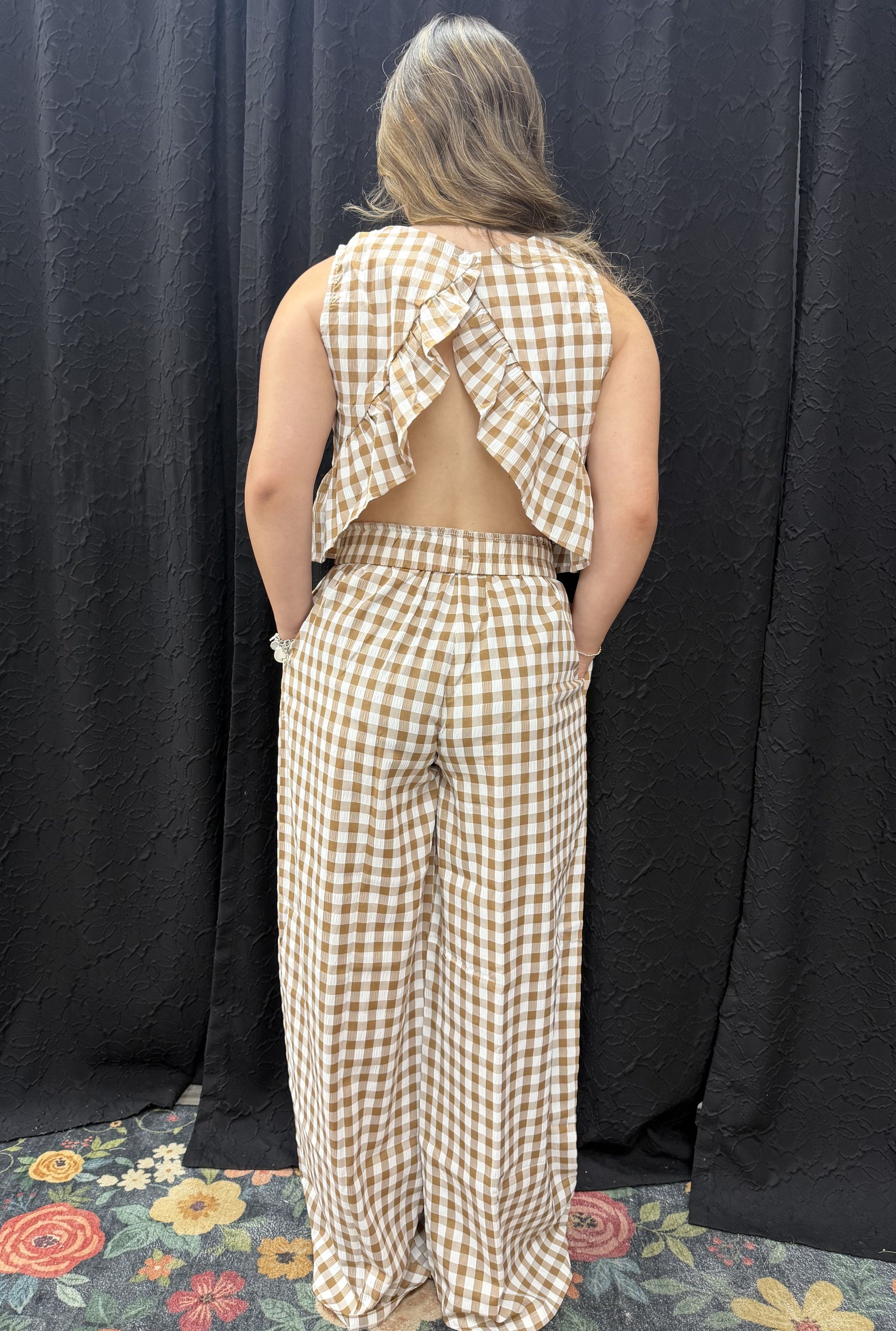 COFFEE GINGHAM SET