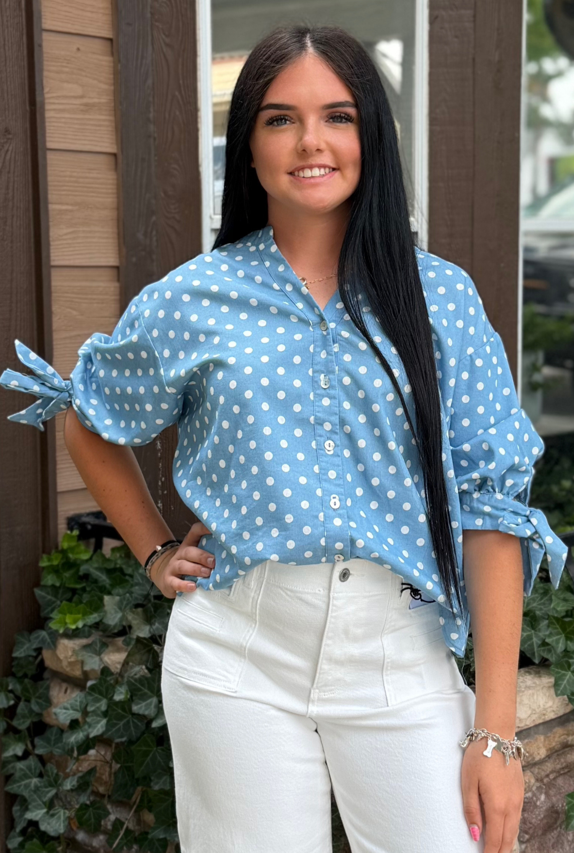 POLKA DOT CHIC TOP