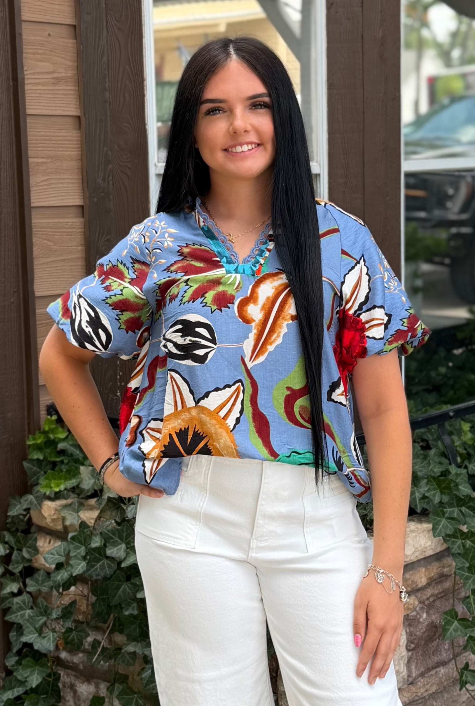 DENIM FIONA TOP