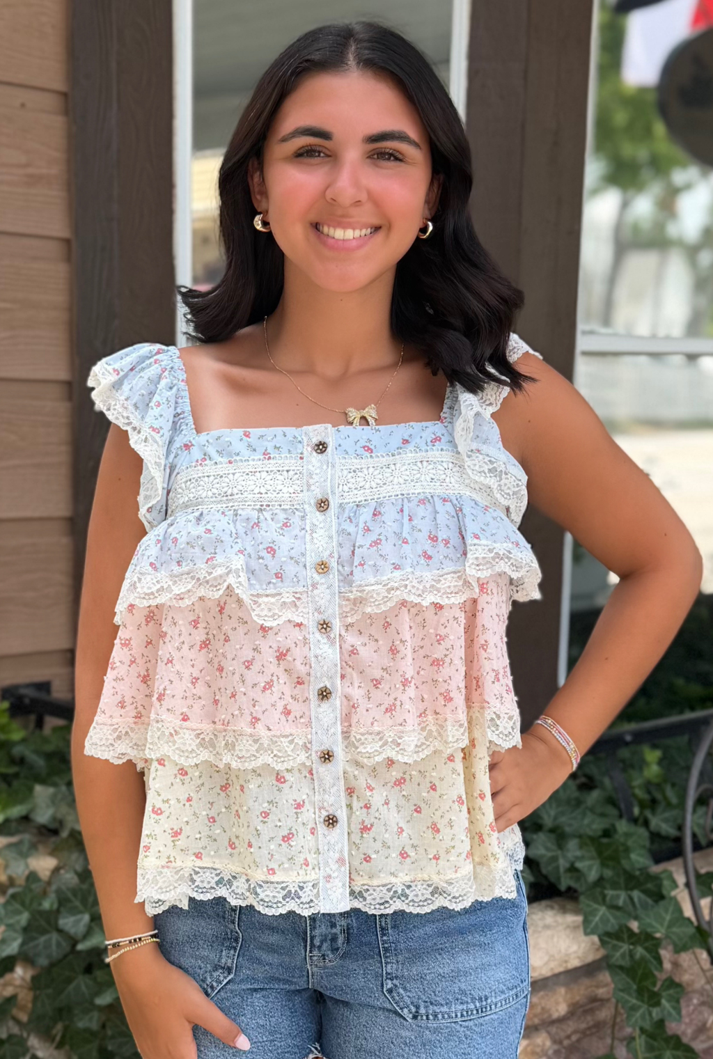 TIERED PASTEL TOP