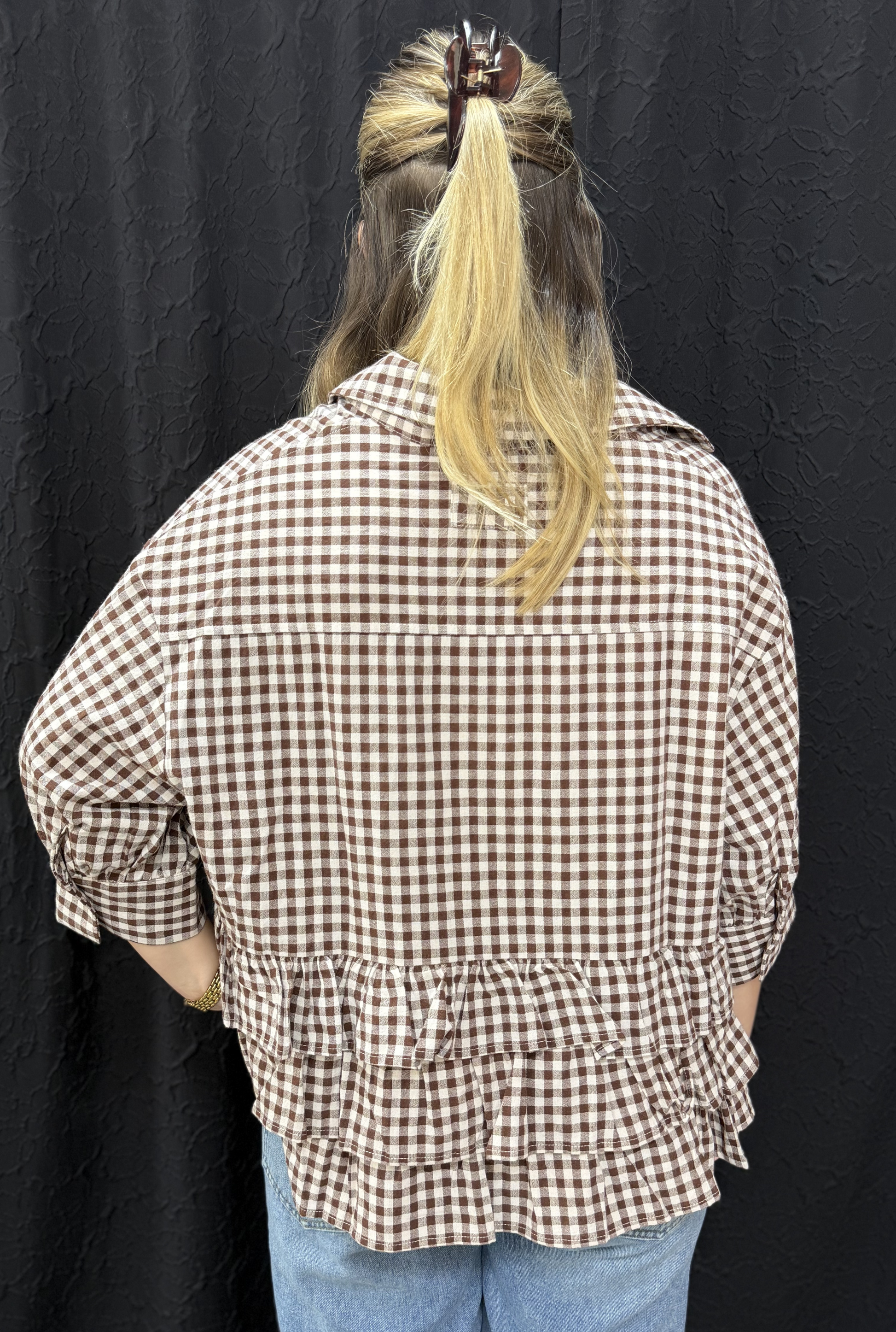 GINGHAM LUCY TOP