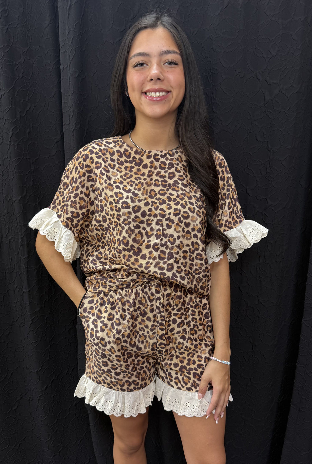 LEOPARD LACE SET