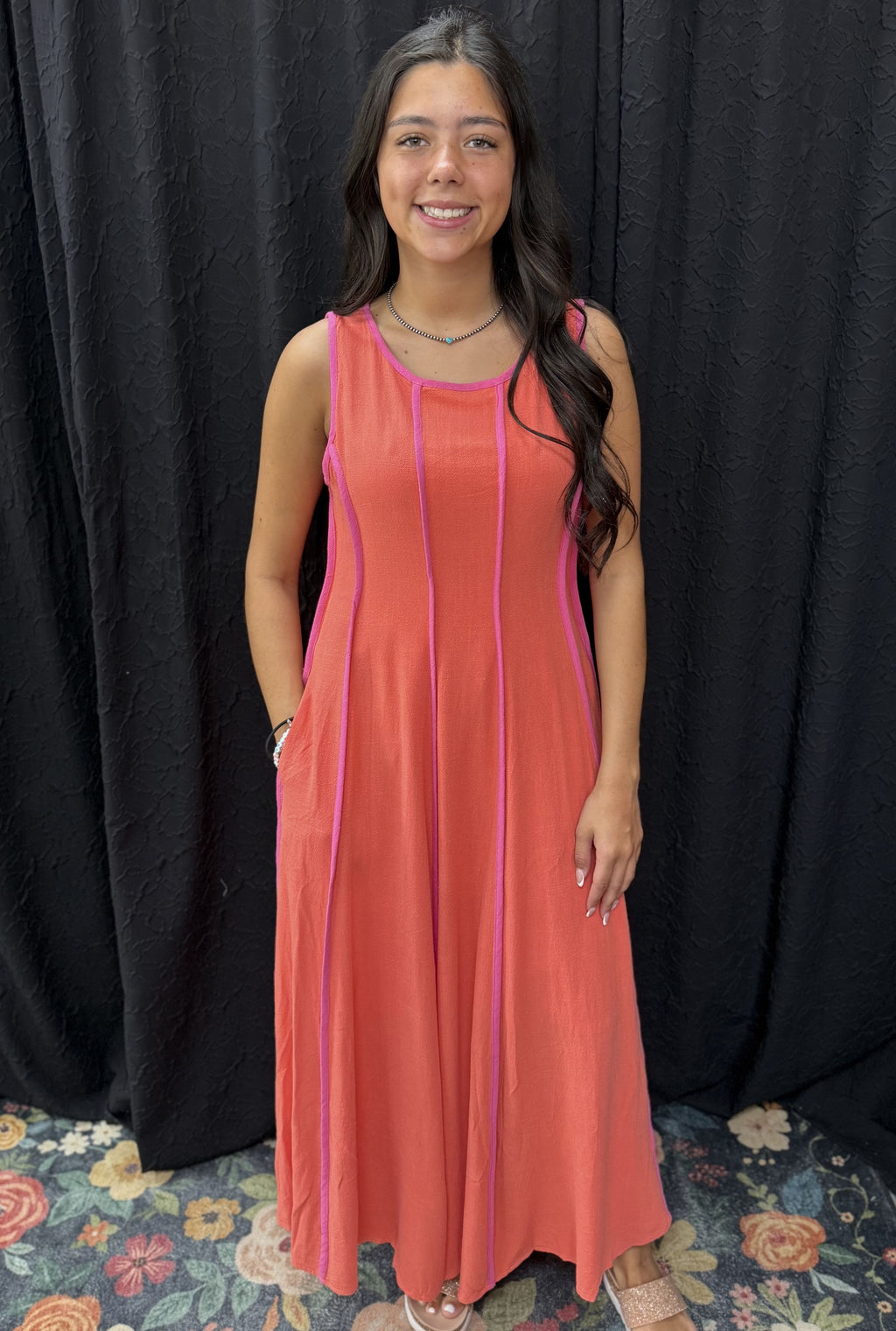 ORANGE LAYLA DRESS
