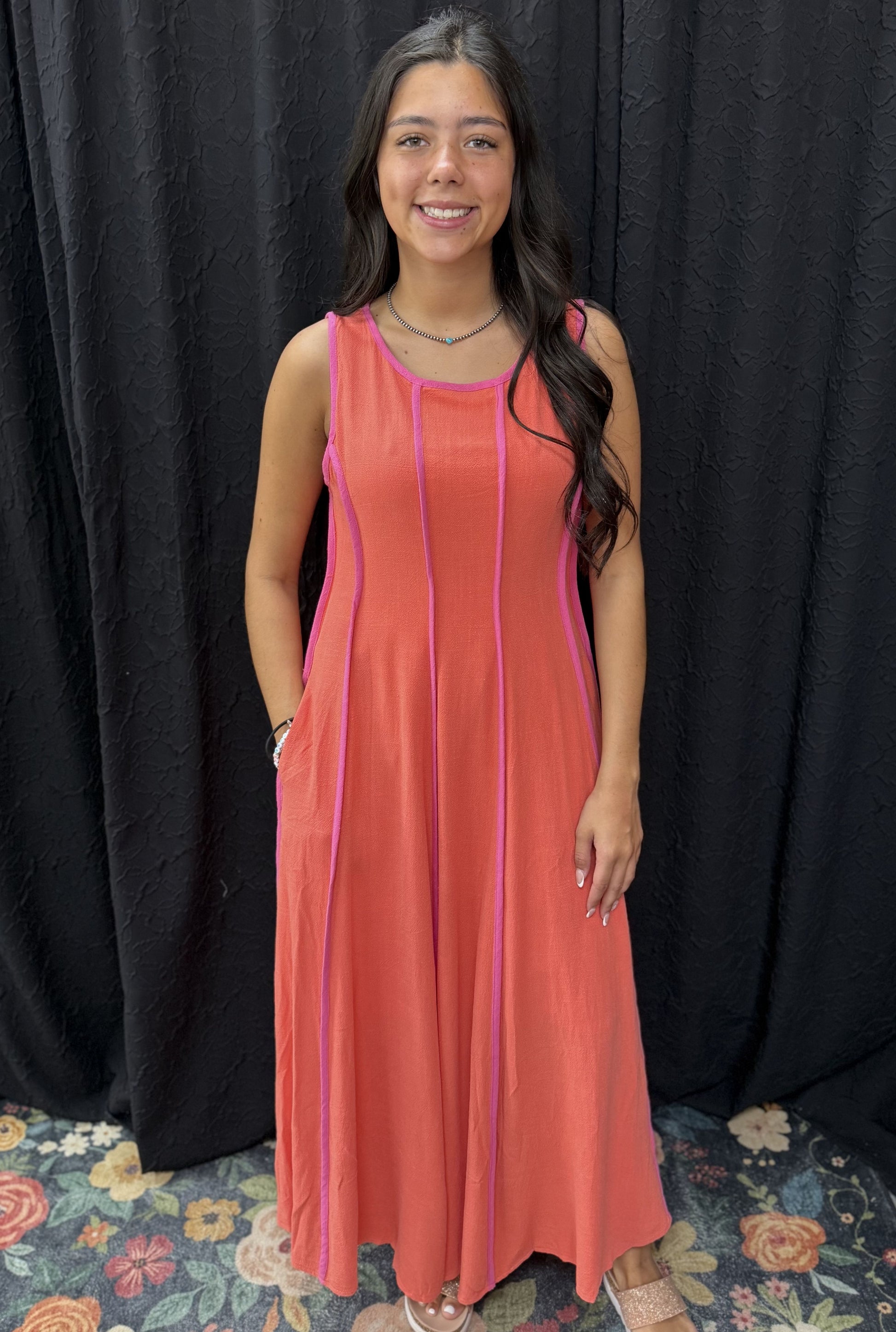 ORANGE LAYLA DRESS
