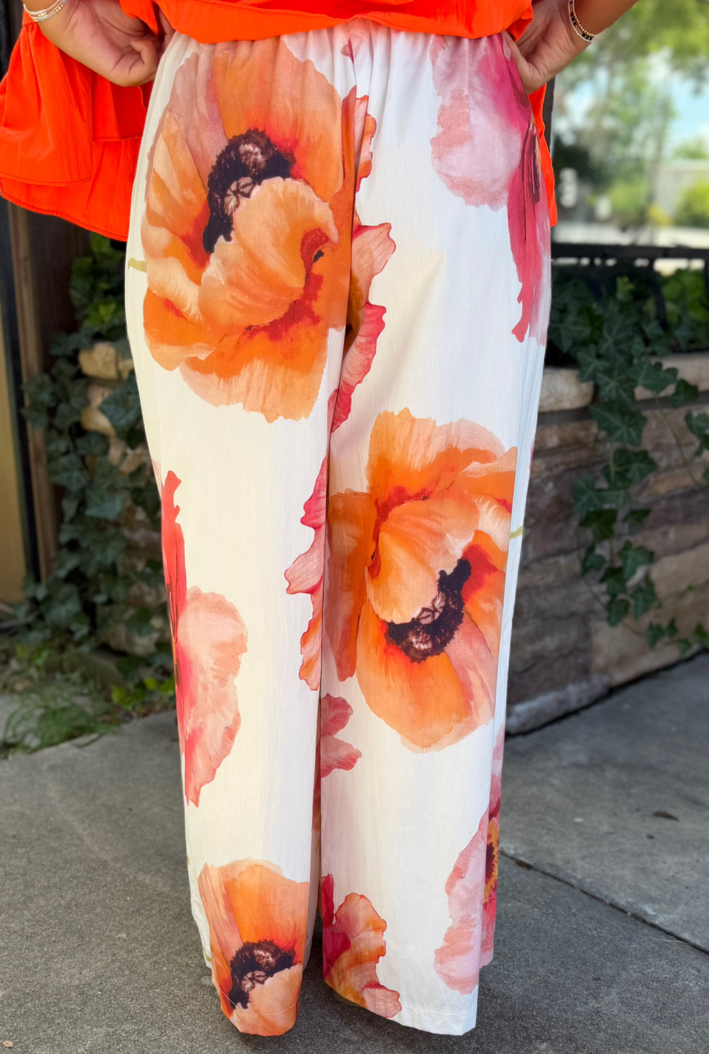MANGO FLORAL PANTS