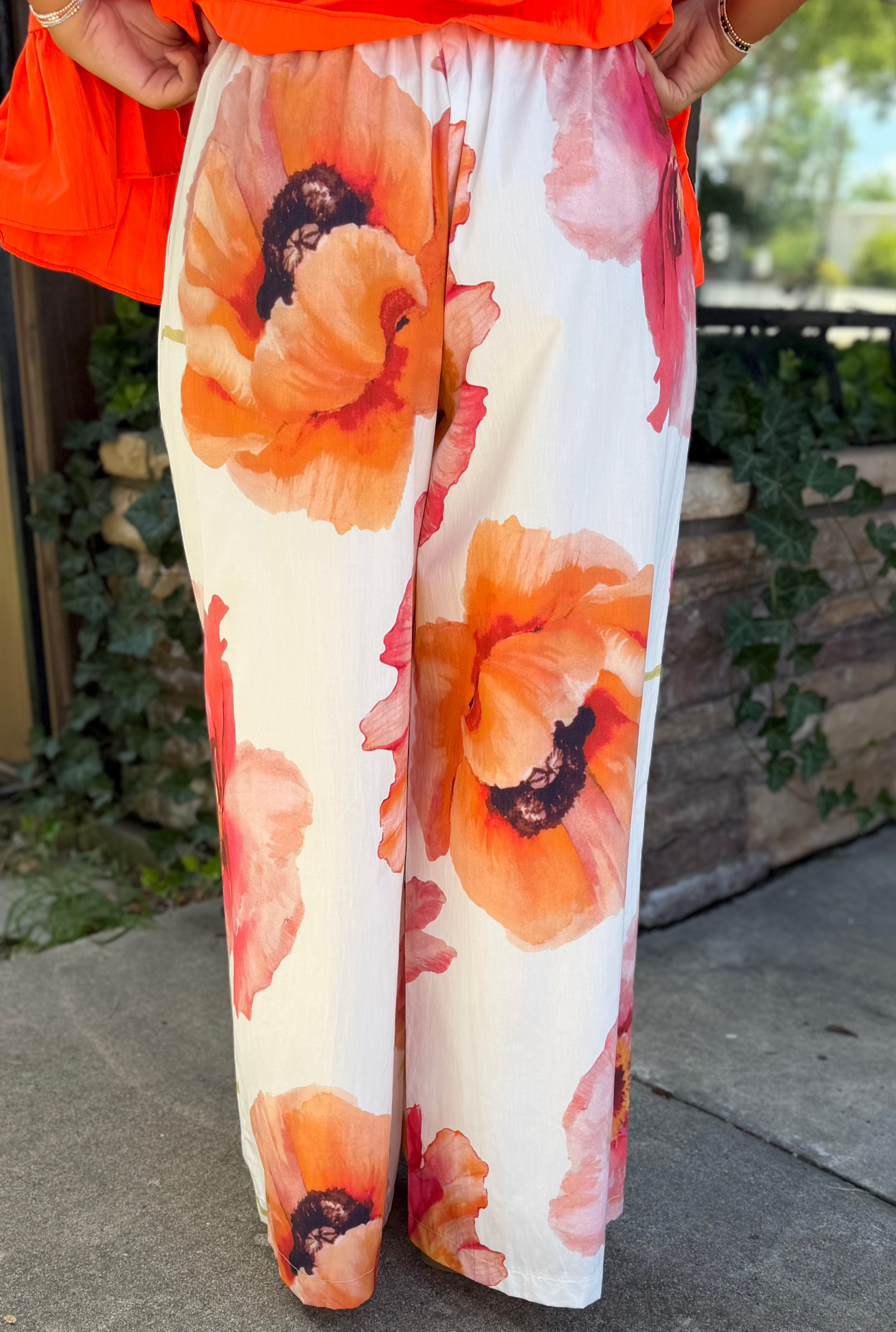 MANGO FLORAL PANTS