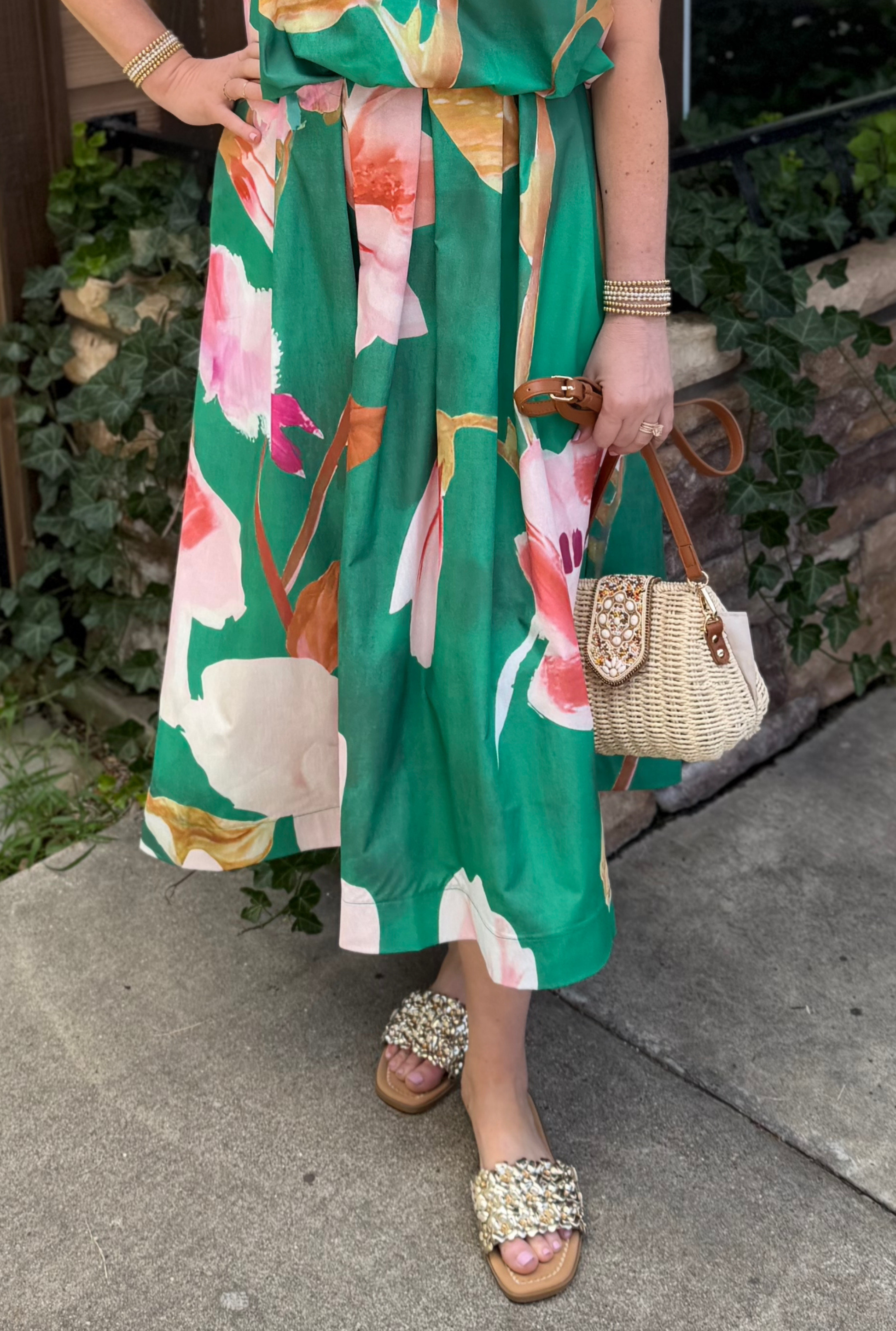 BOTANICAL MAXI SKIRT