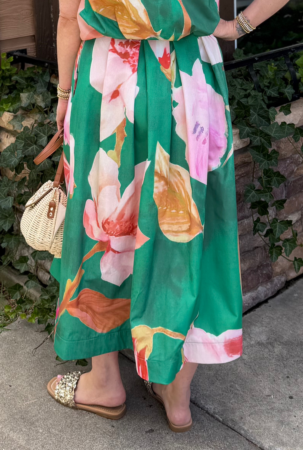 BOTANICAL MAXI SKIRT