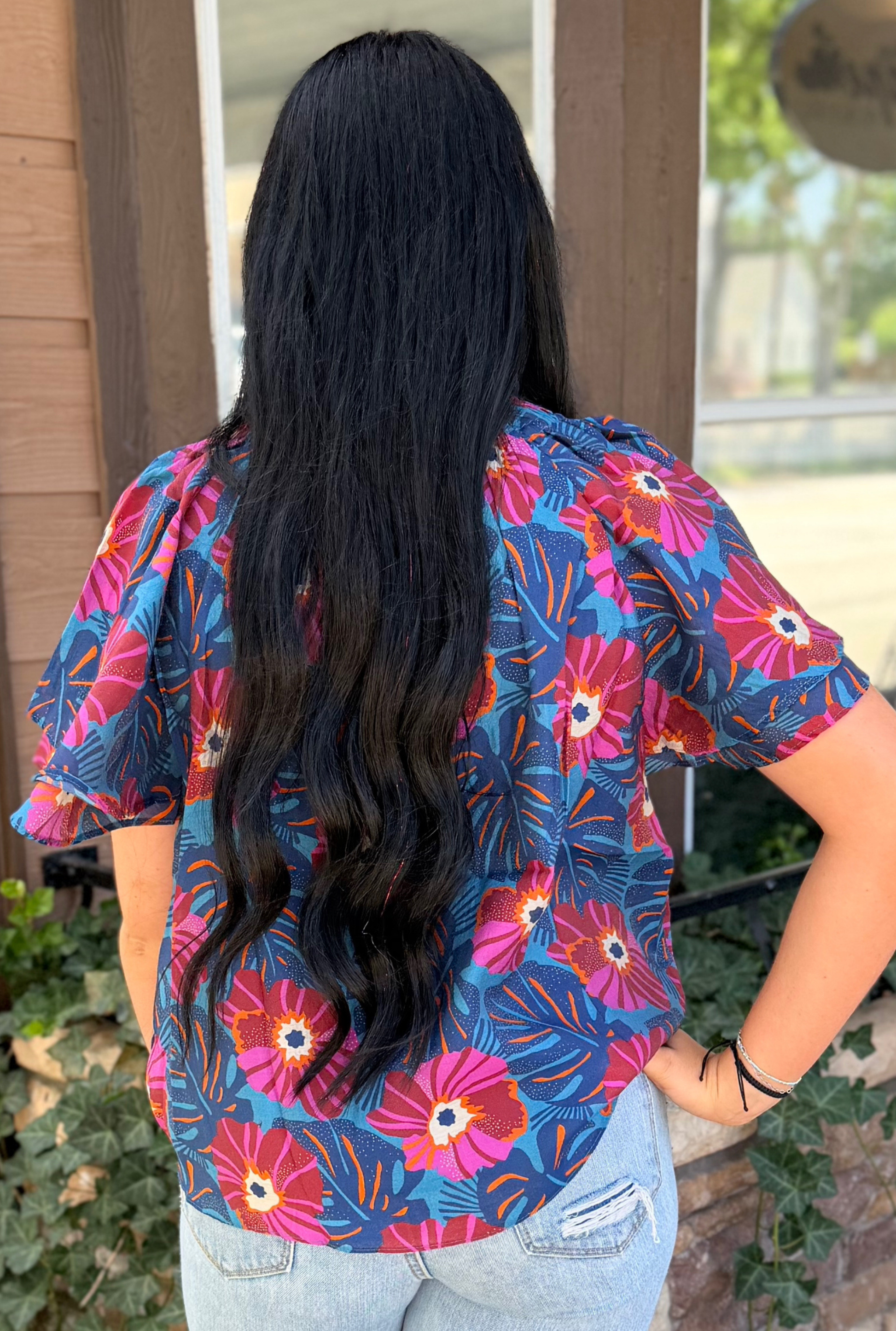 COBALT ROSE TOP