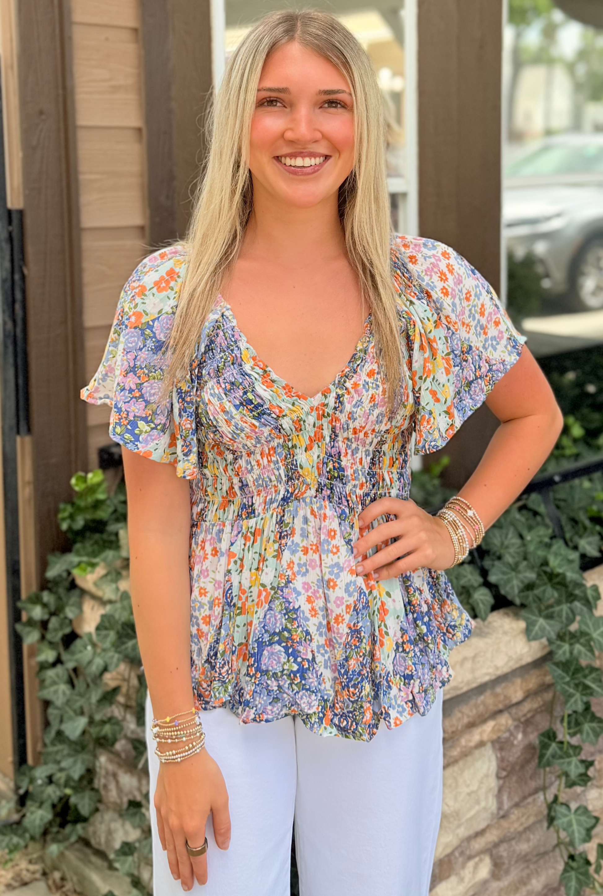 MONET LILY TOP