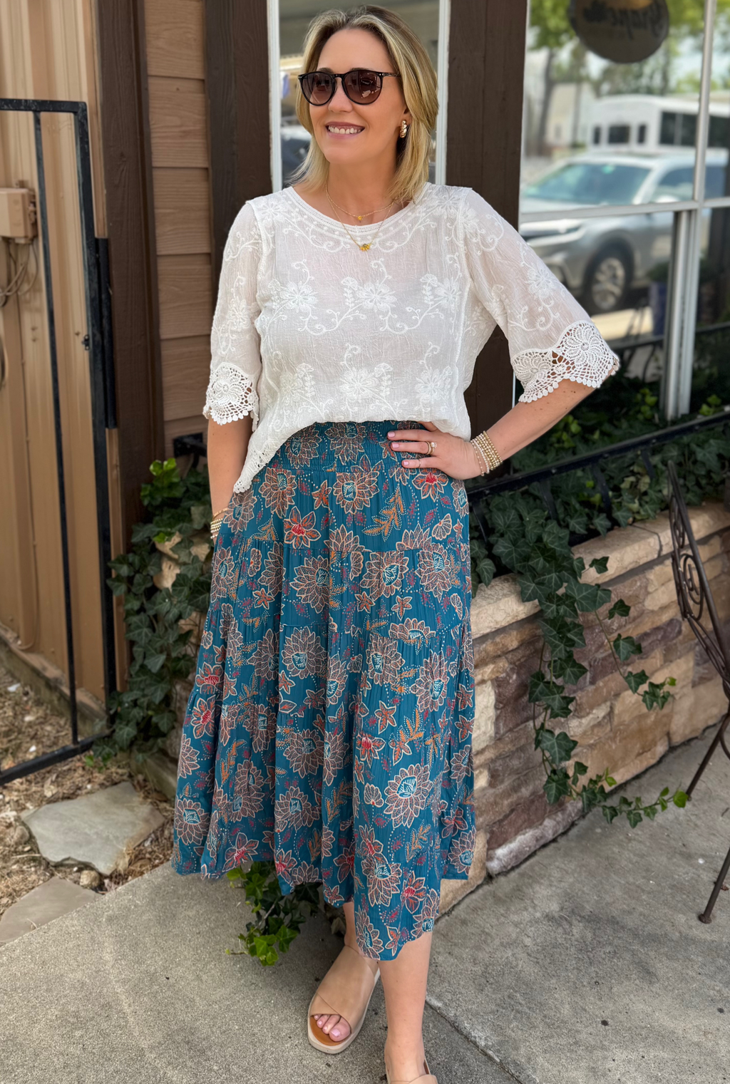 BLUE ELIZABETH SKIRT