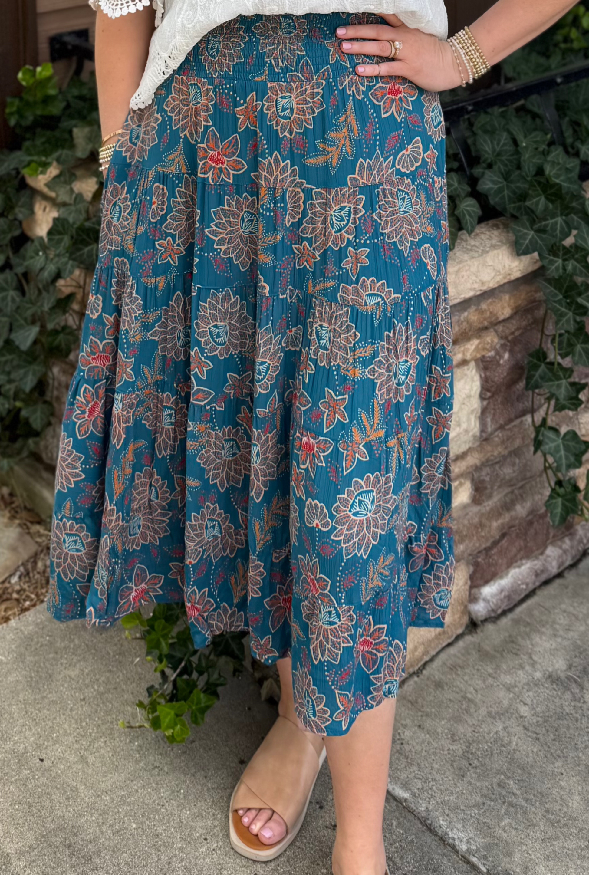 BLUE ELIZABETH SKIRT