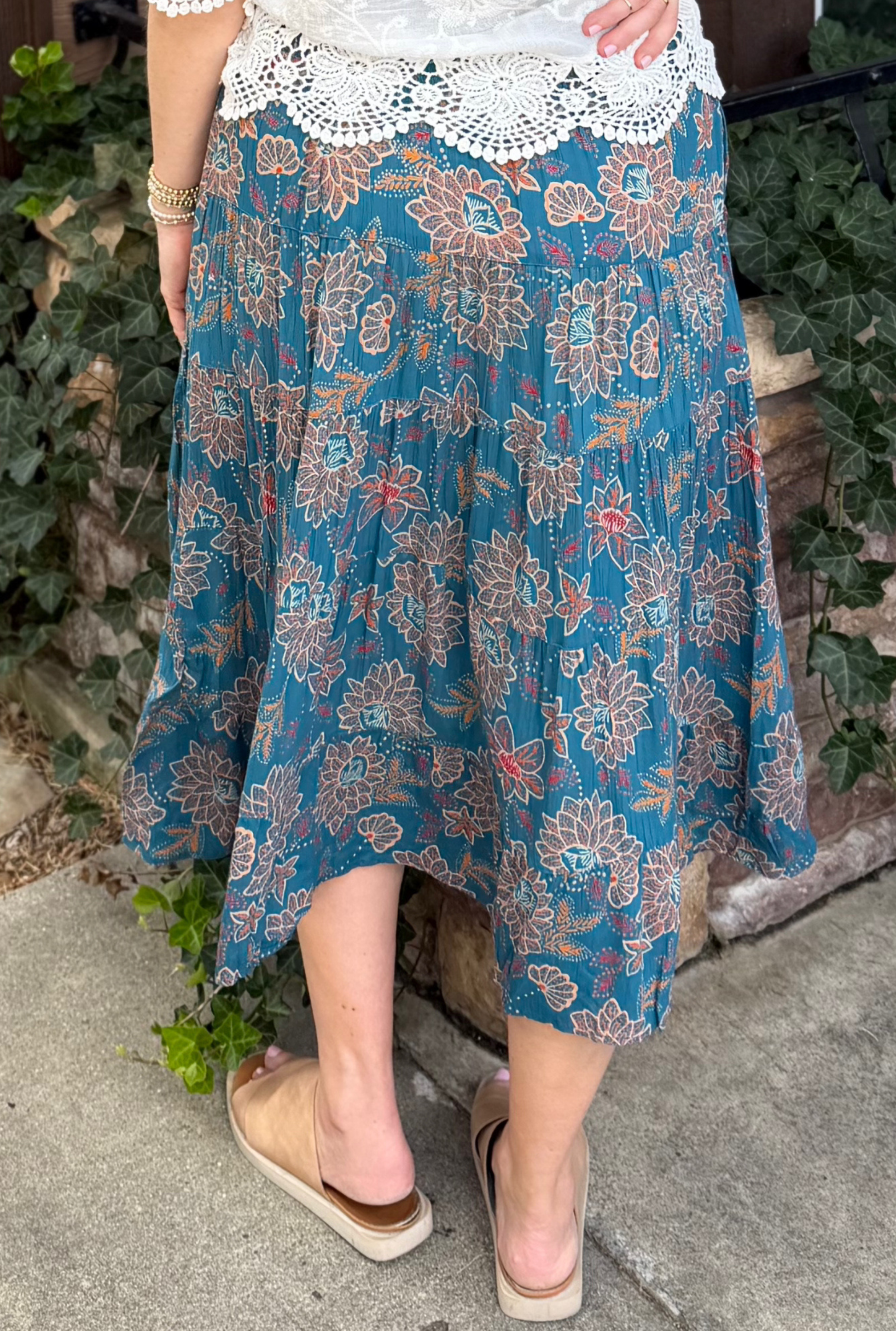 BLUE ELIZABETH SKIRT