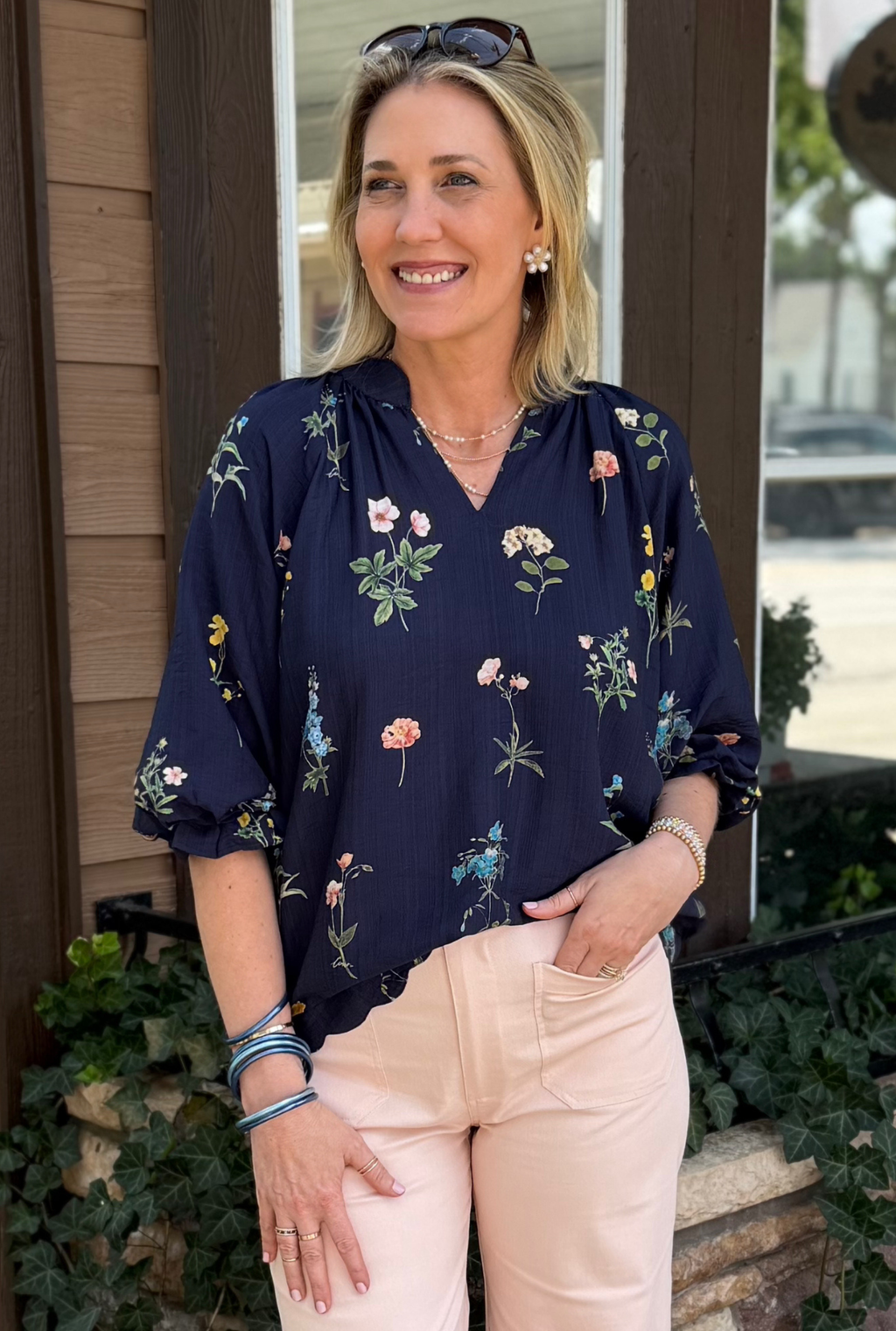 NAVY MIDNIGHT TOP