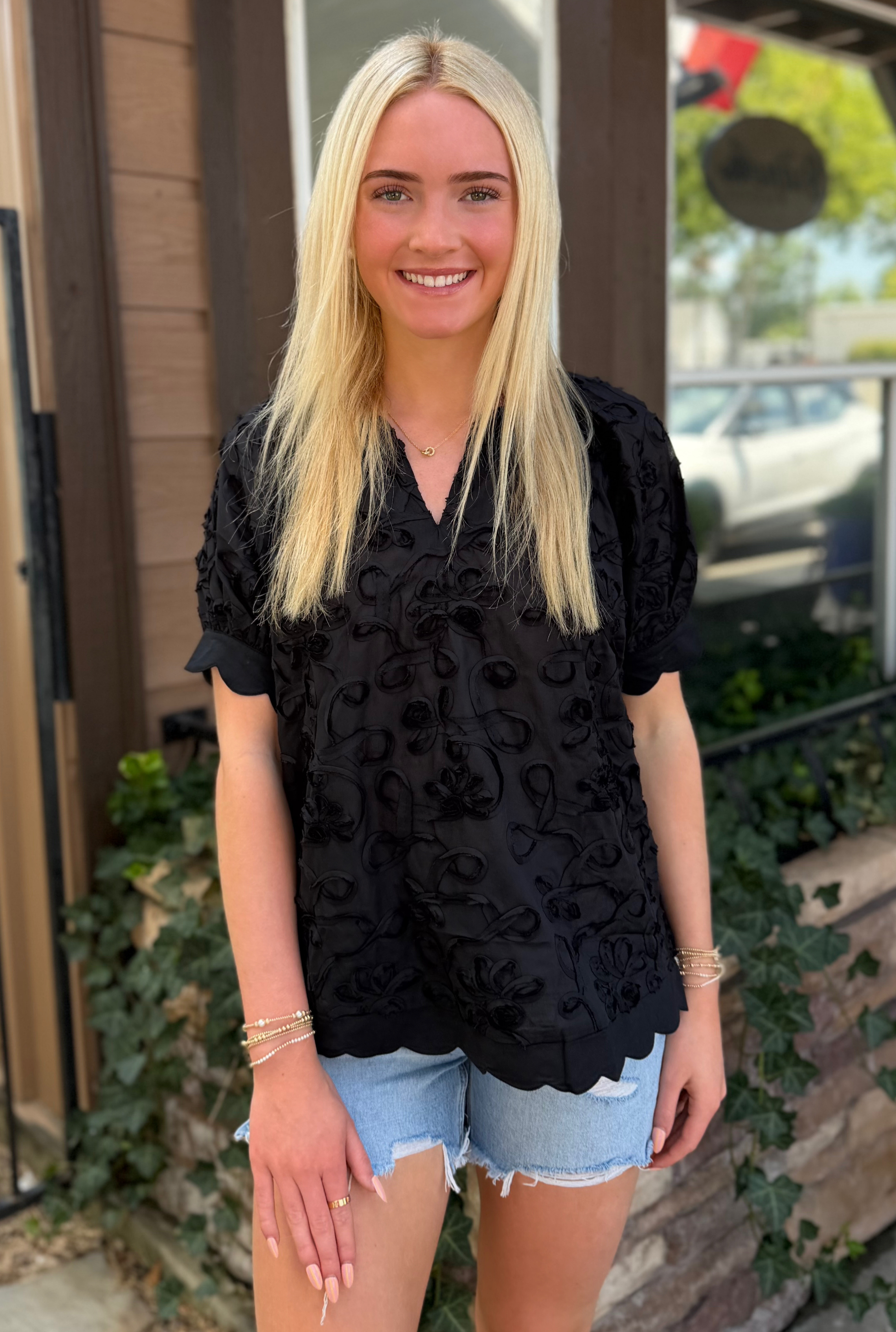 BLACK PETUNIA TOP