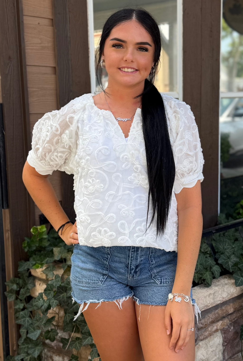 WHITE PETUNIA TOP