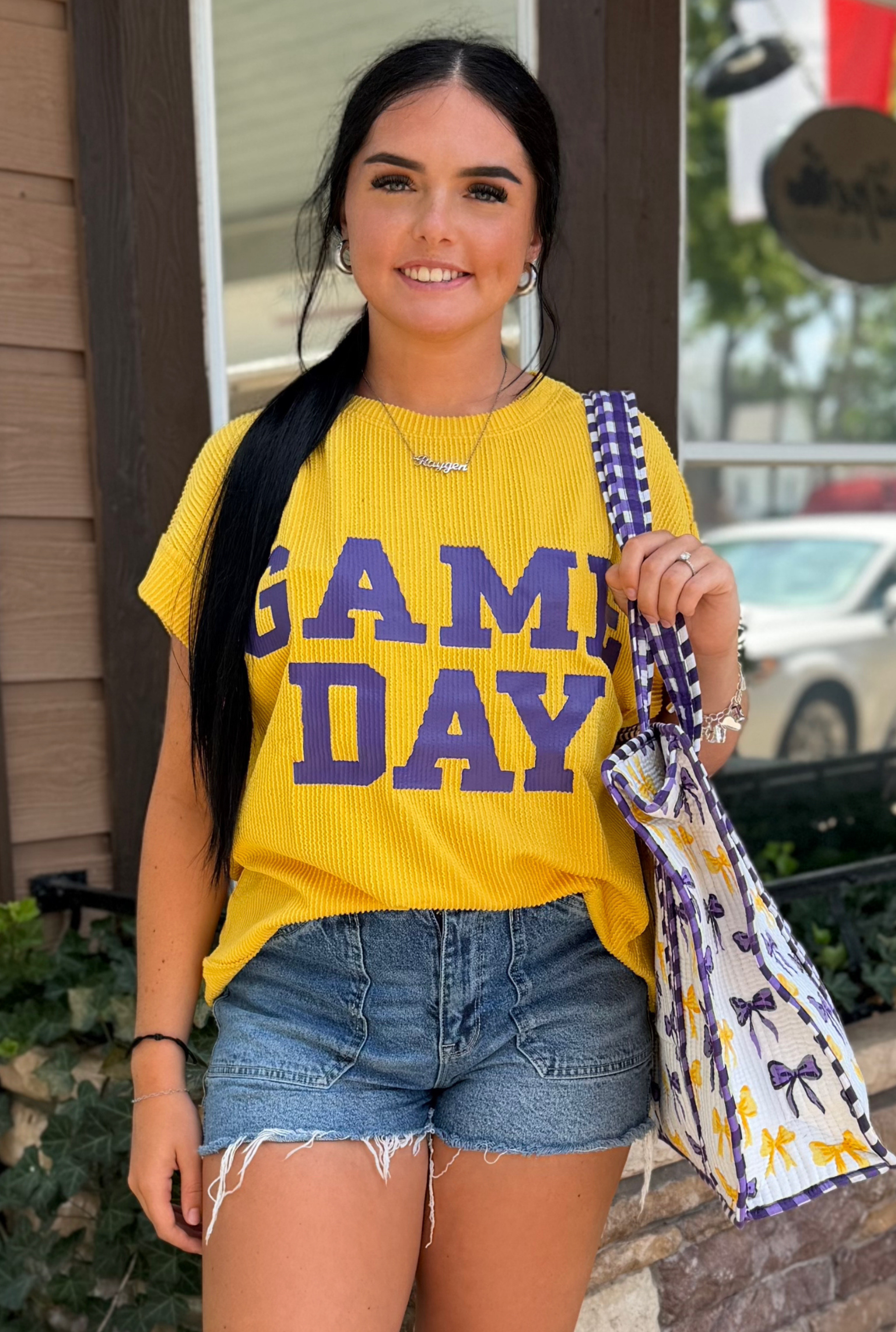 YELLOW GAME DAY TOP