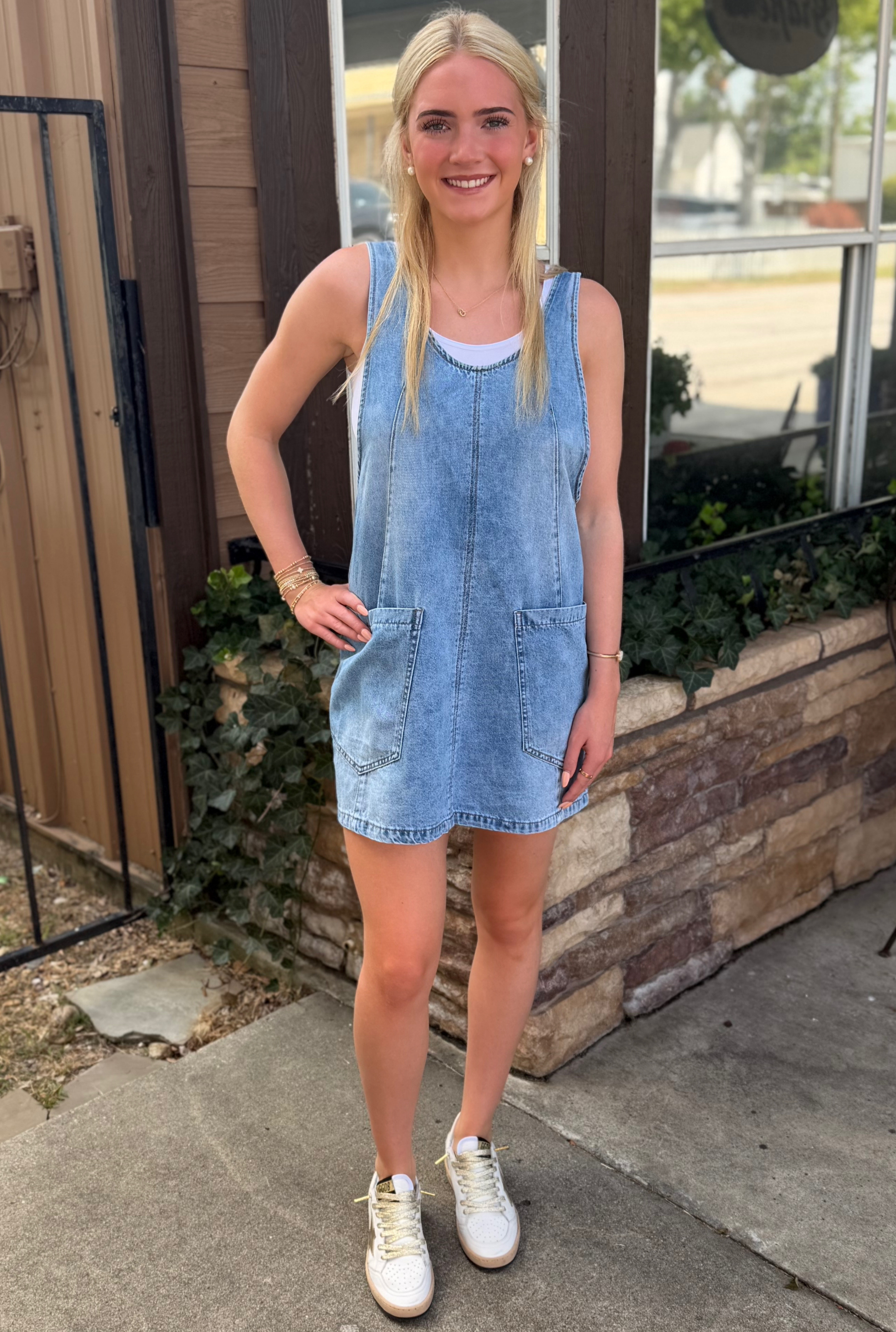 DENIM DELILAH DRESS