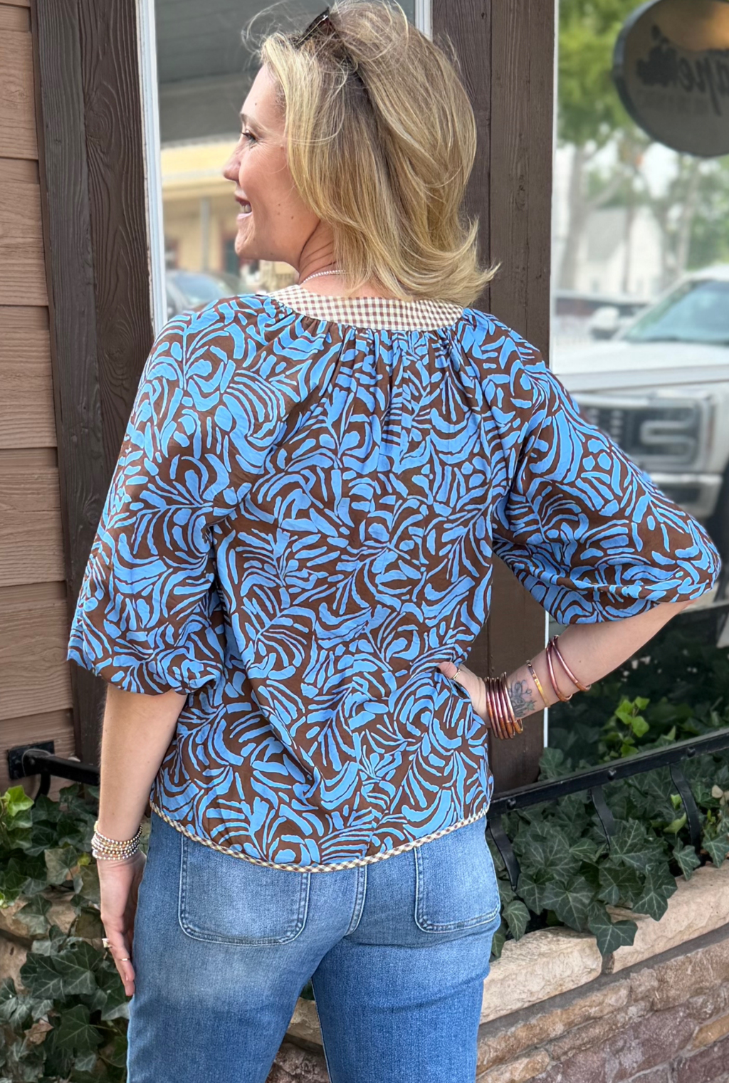 BROWN WANDA TOP
