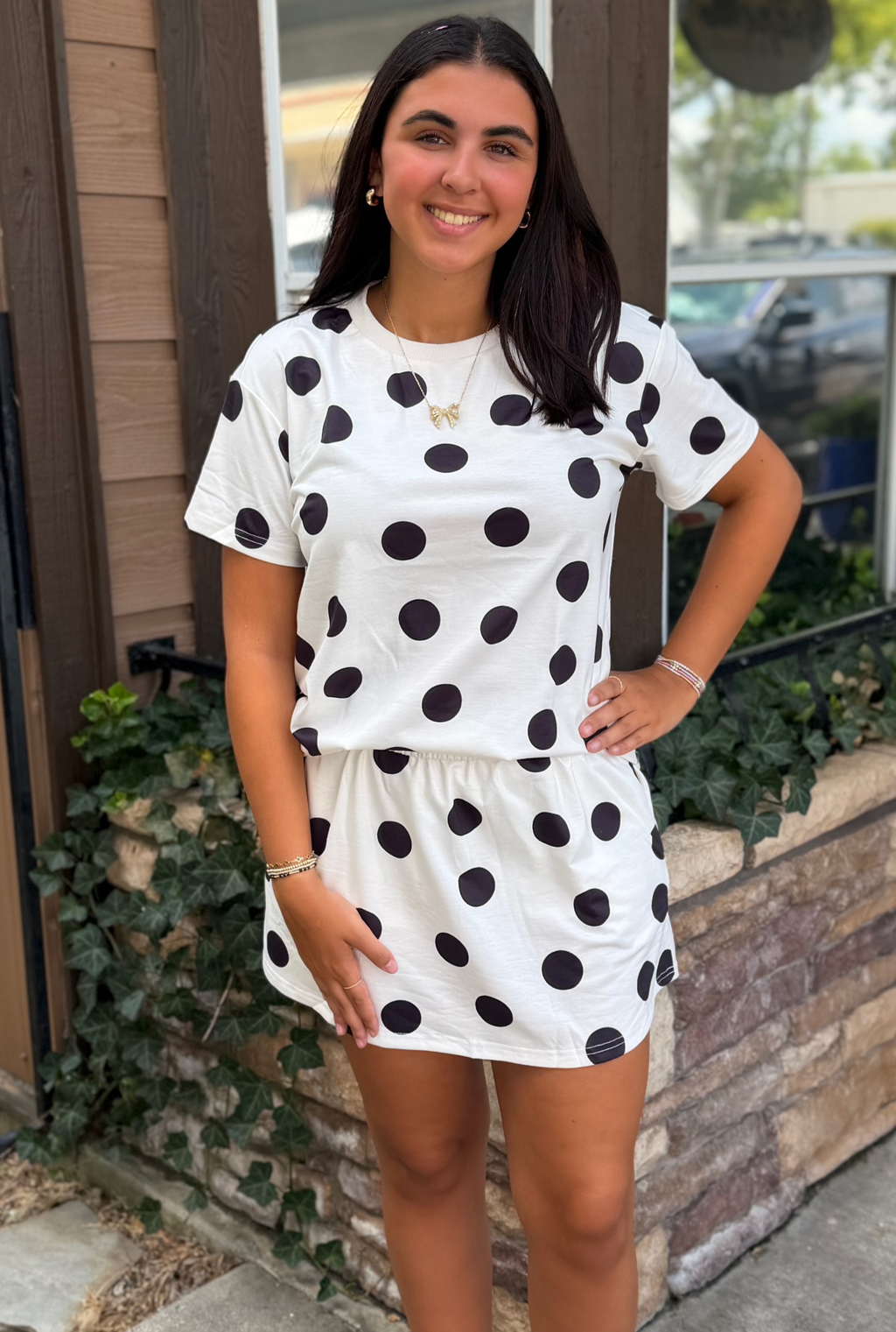 POLKA DOT SKIRT SET