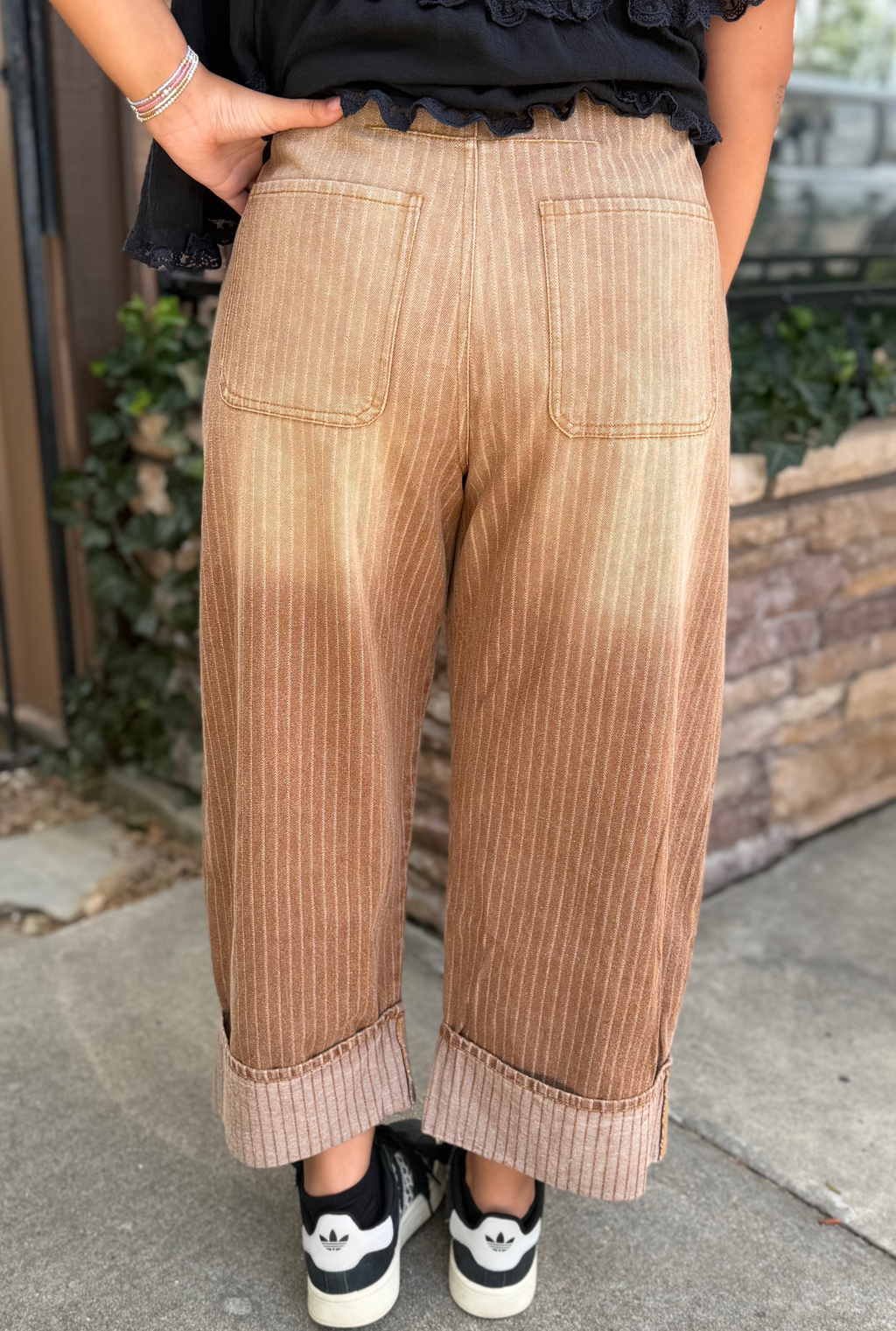 BROWN BARREL CARPENTER CULOTTES