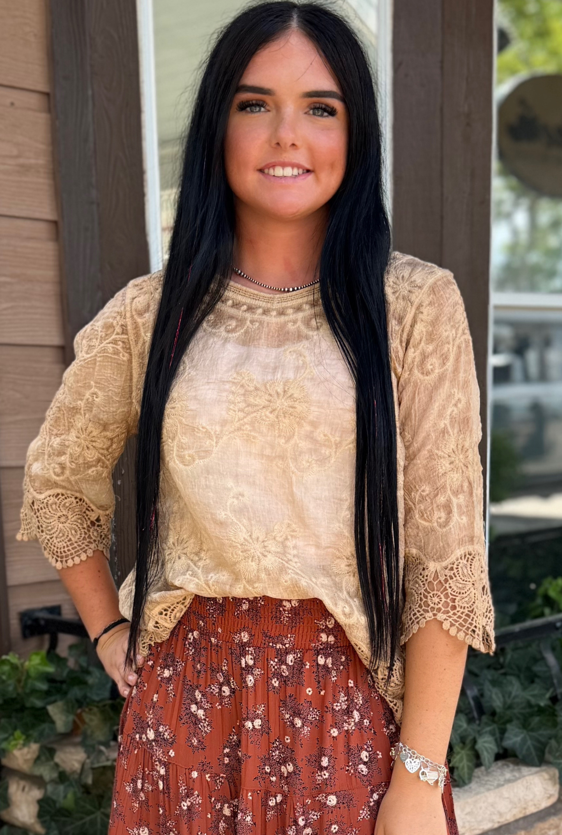 LATTE BOHO TRUDY TOP