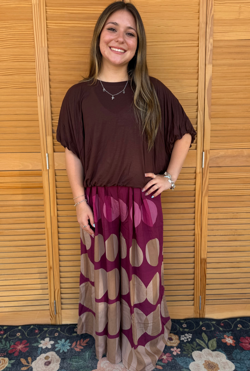 BURGUNDY KENDRA PANTS